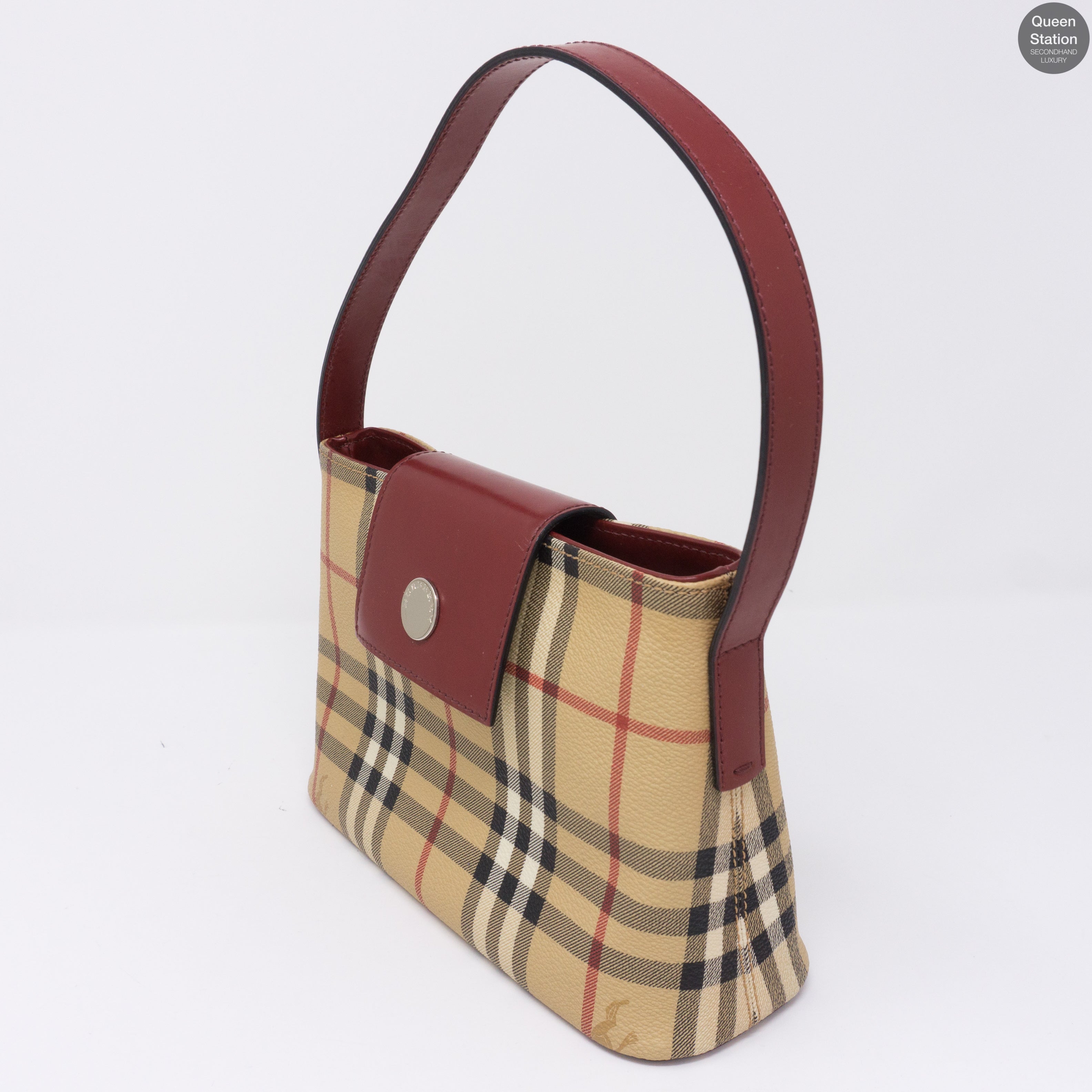 Nova Red Checked Small Handbag