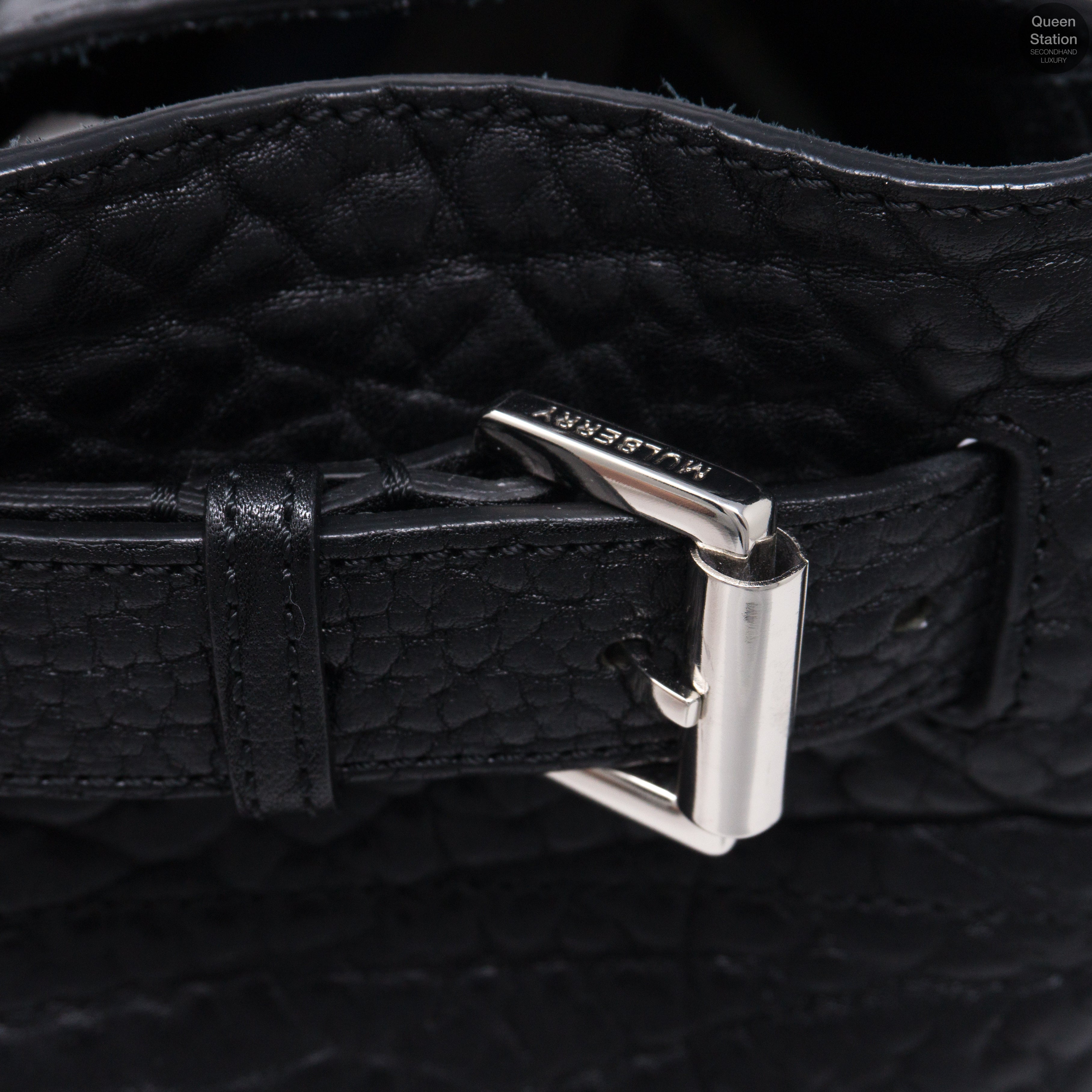 Bayswater Large Black Leather