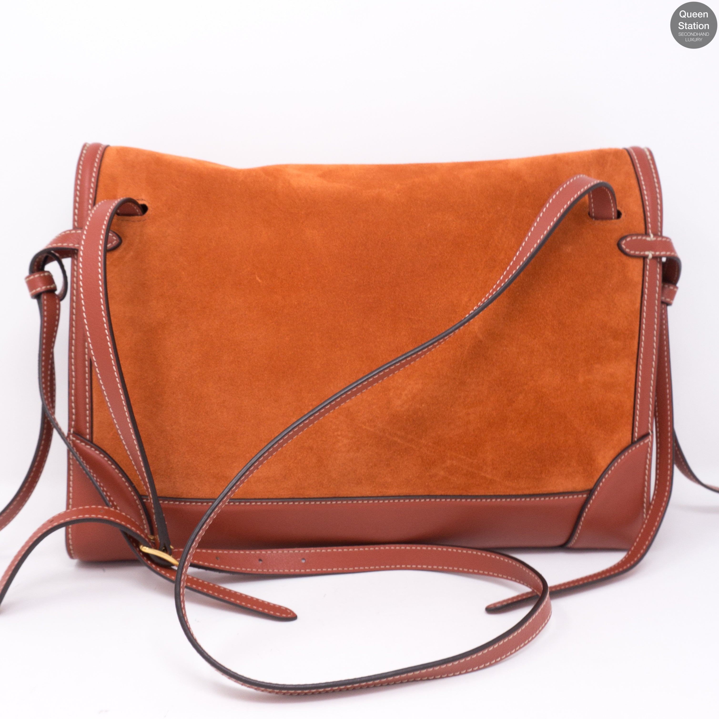 Red Fox Suede Brimley Envelope Bag