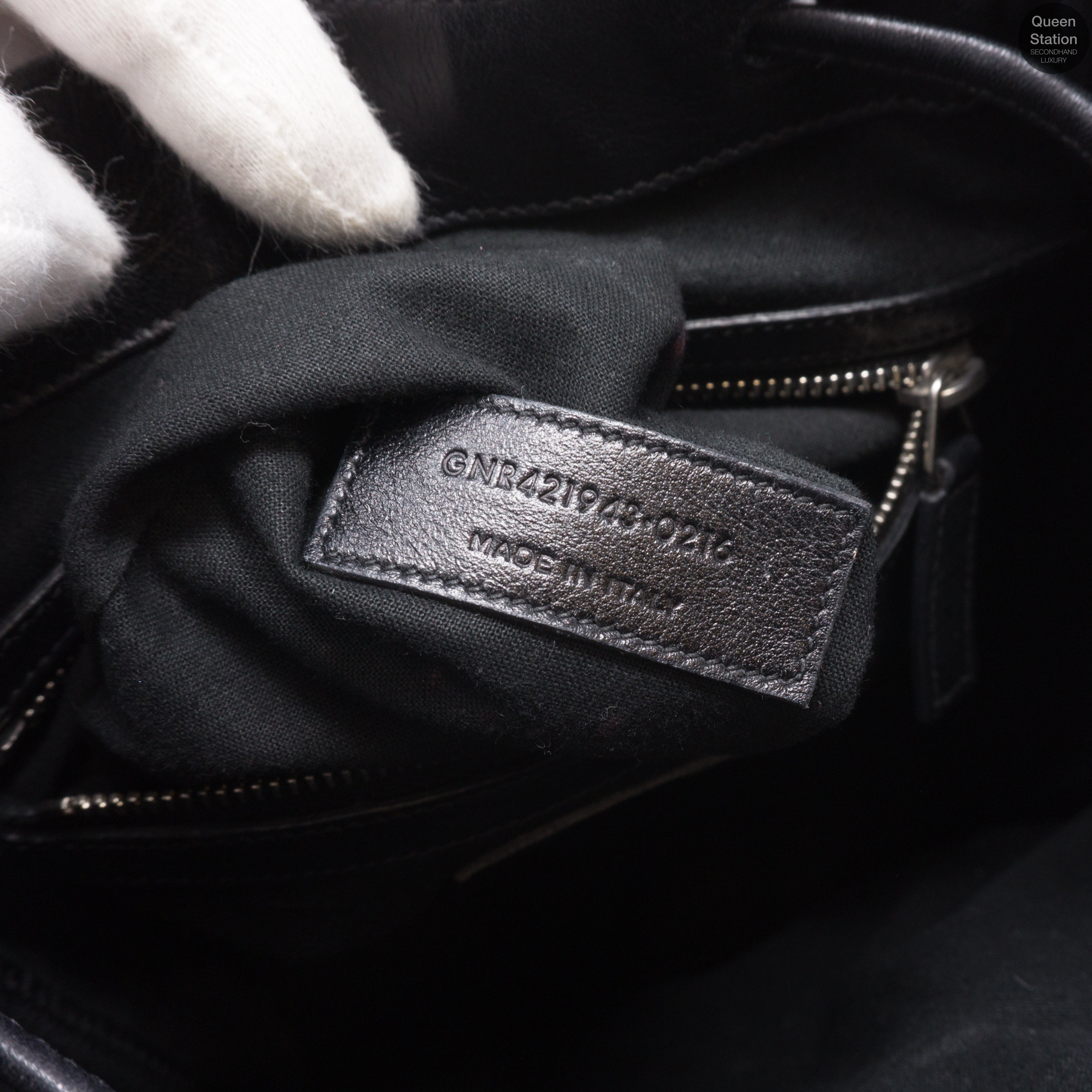 Small Festival Backpack Black Leather