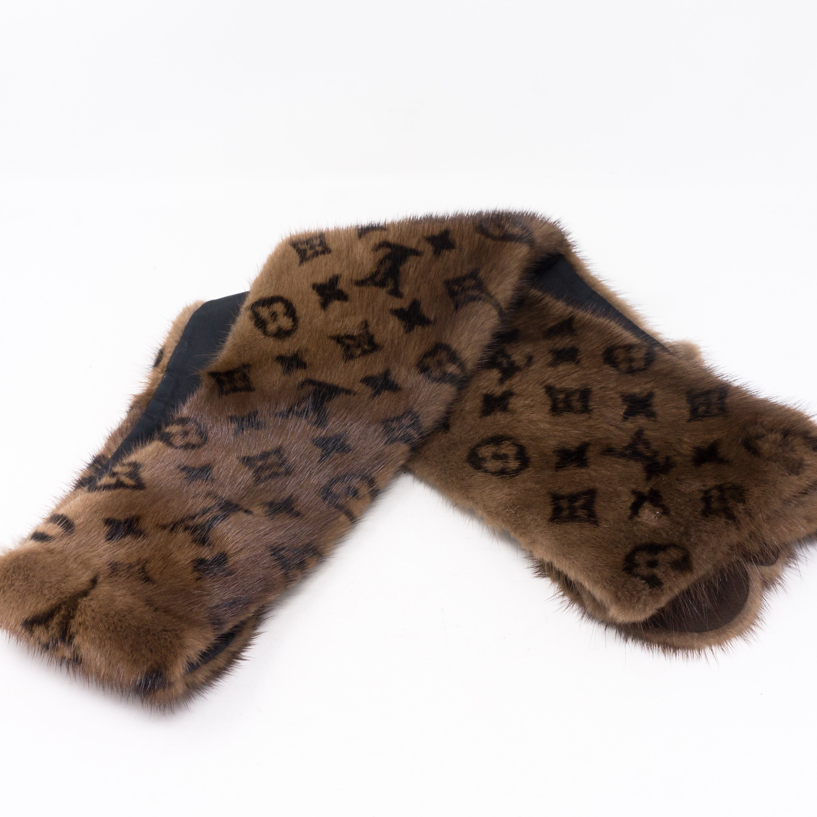 Monogram Mink Scarf Muffler
