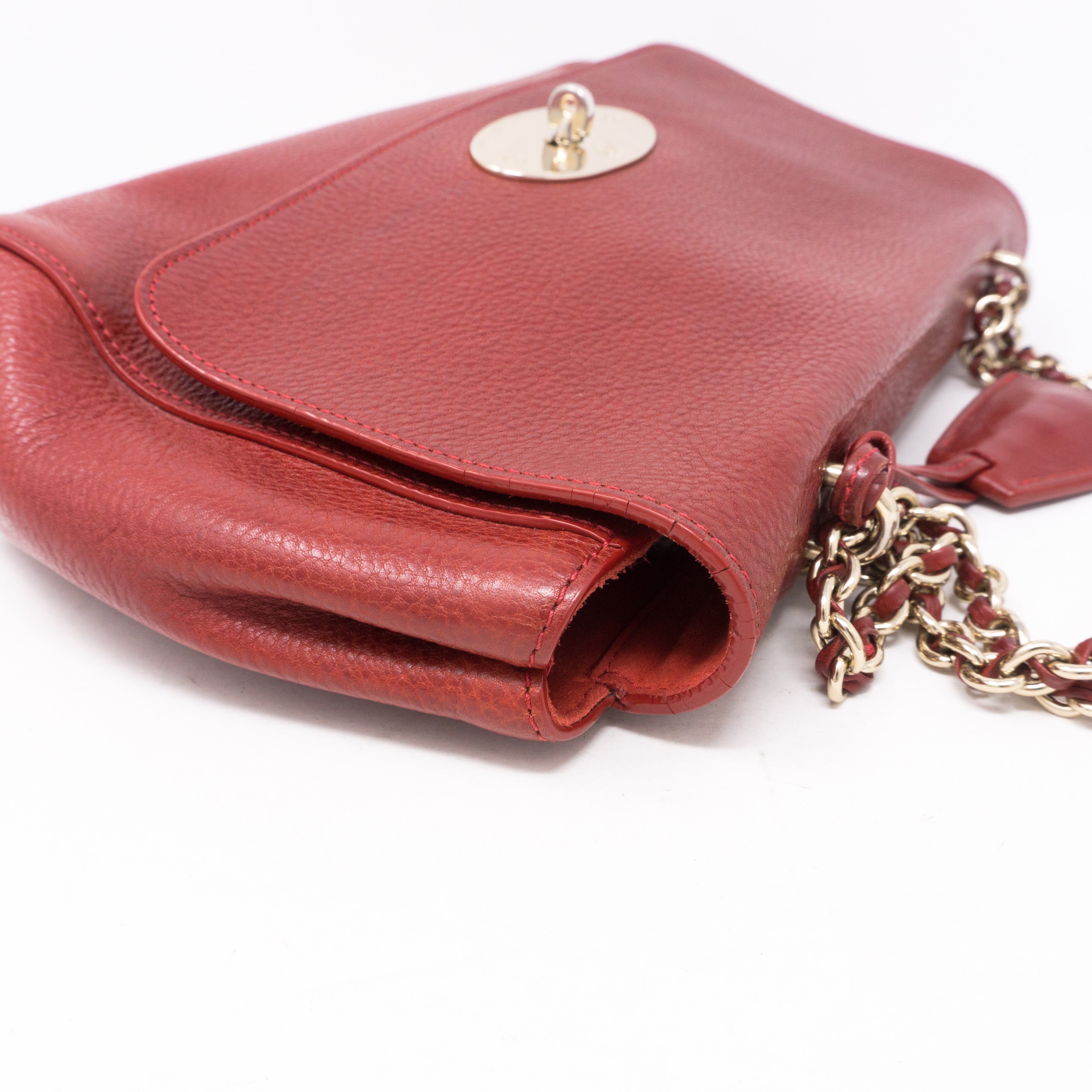 Lily Medium Red Leather