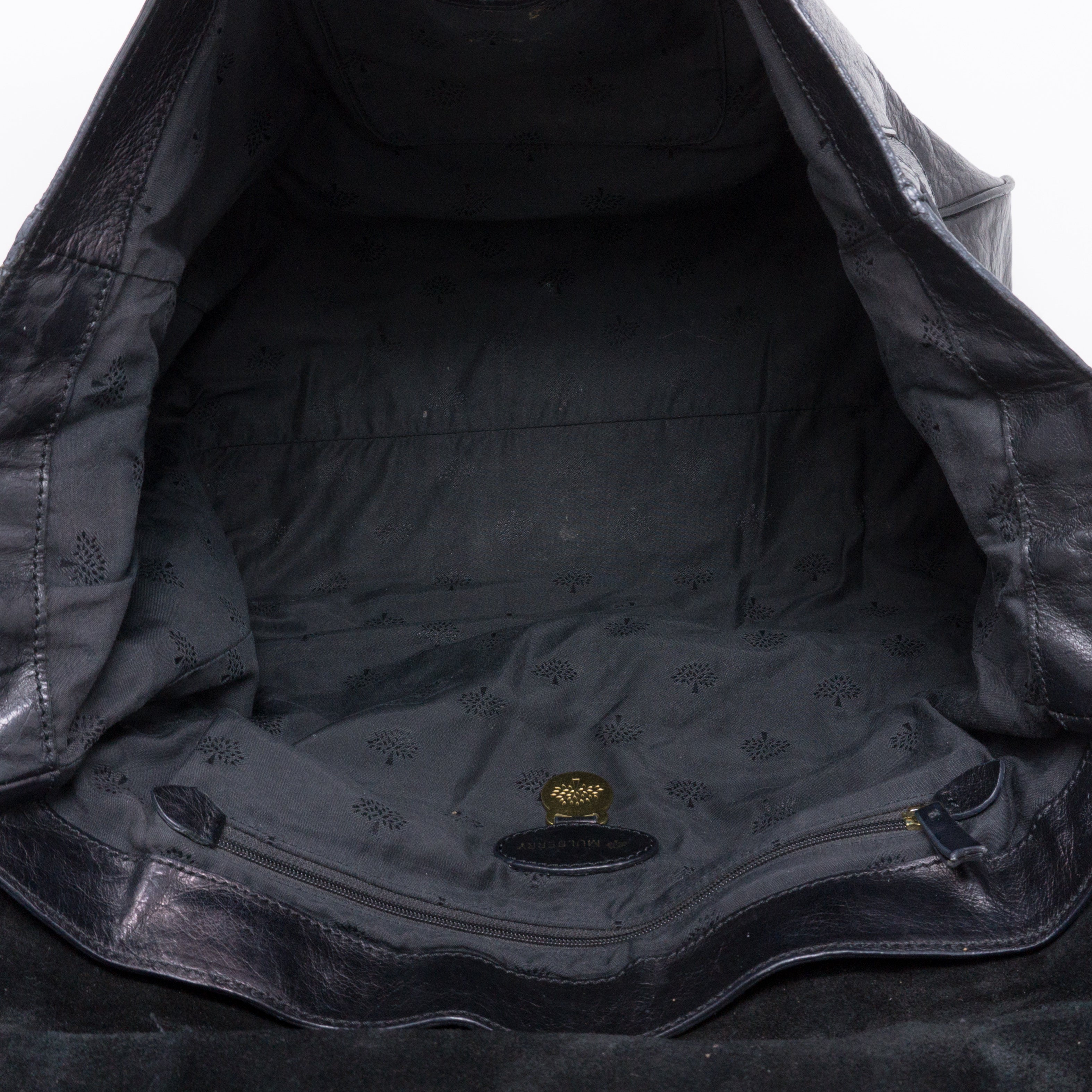 Alexa Oversized Black Leather