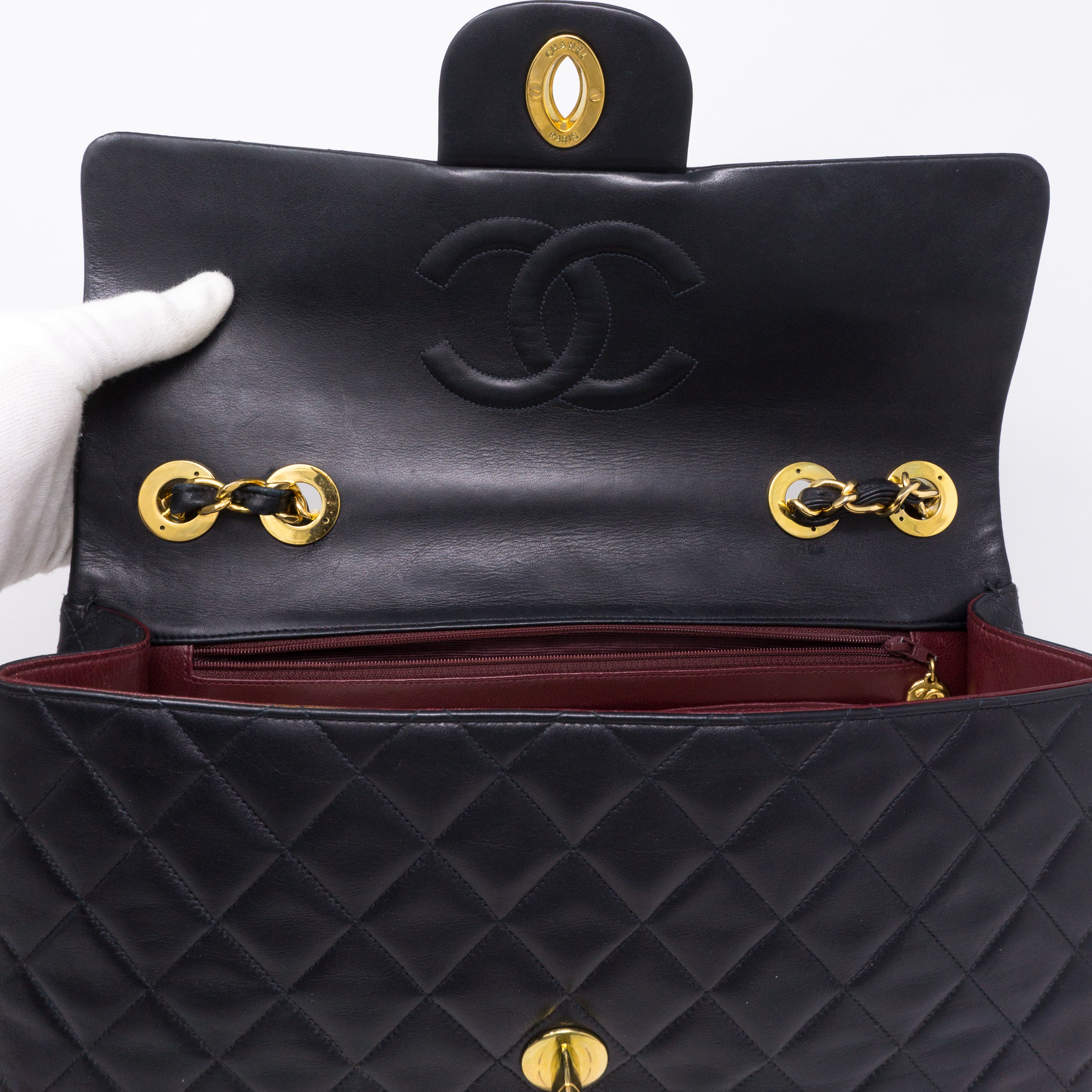 Vintage Black Jumbo XL Flap Bag