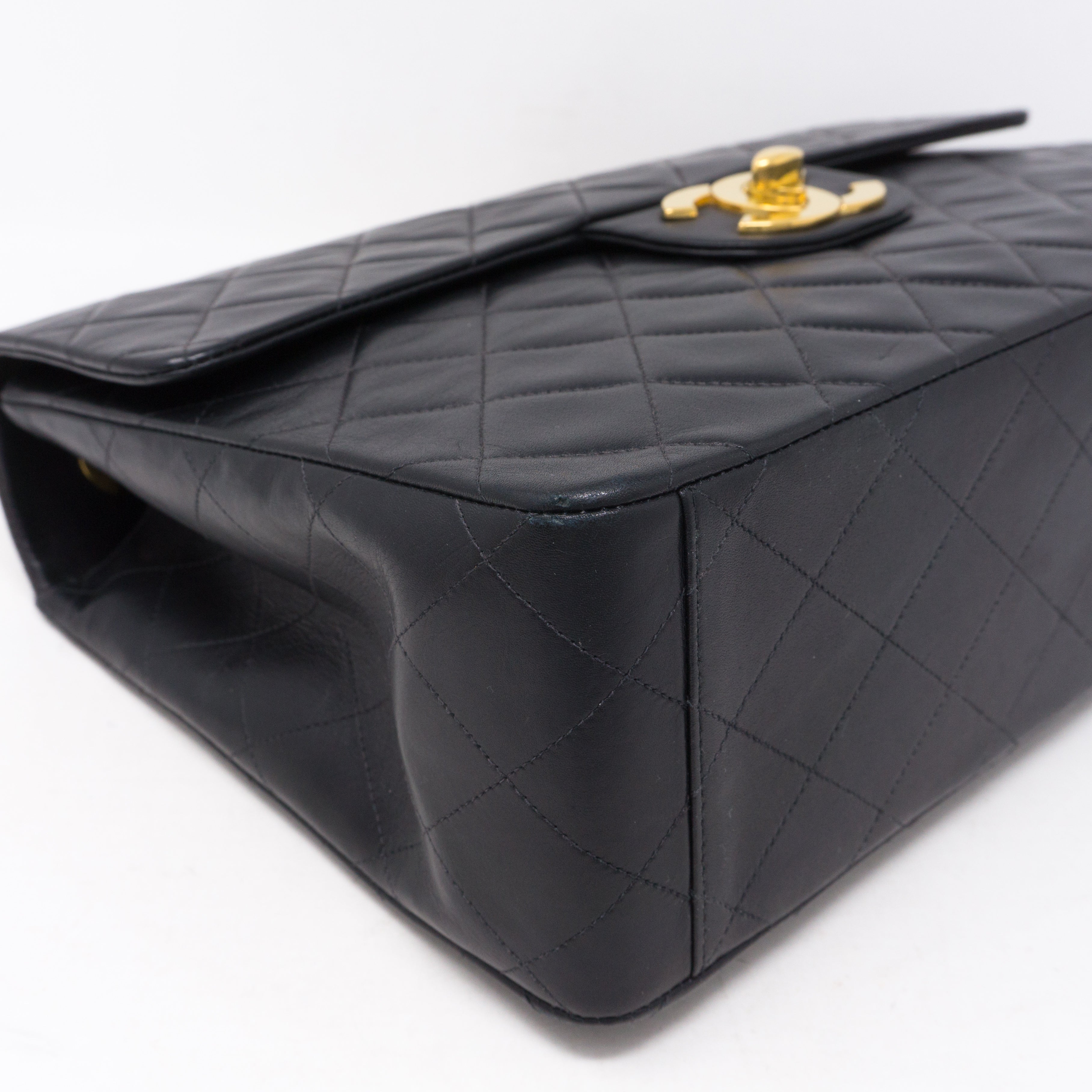Vintage Black Jumbo XL Flap Bag