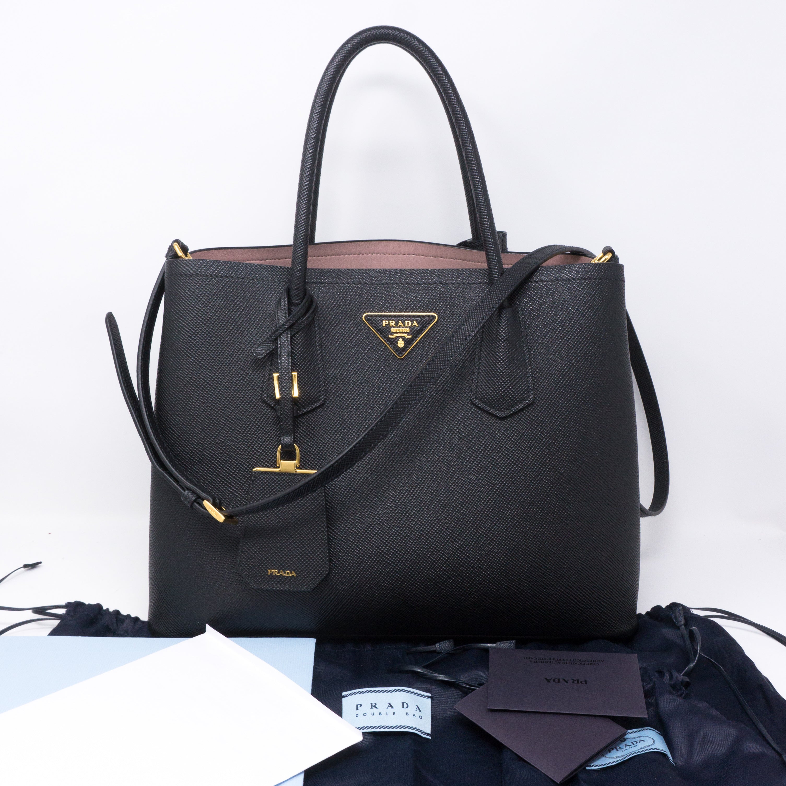 Black Double Medium Bag