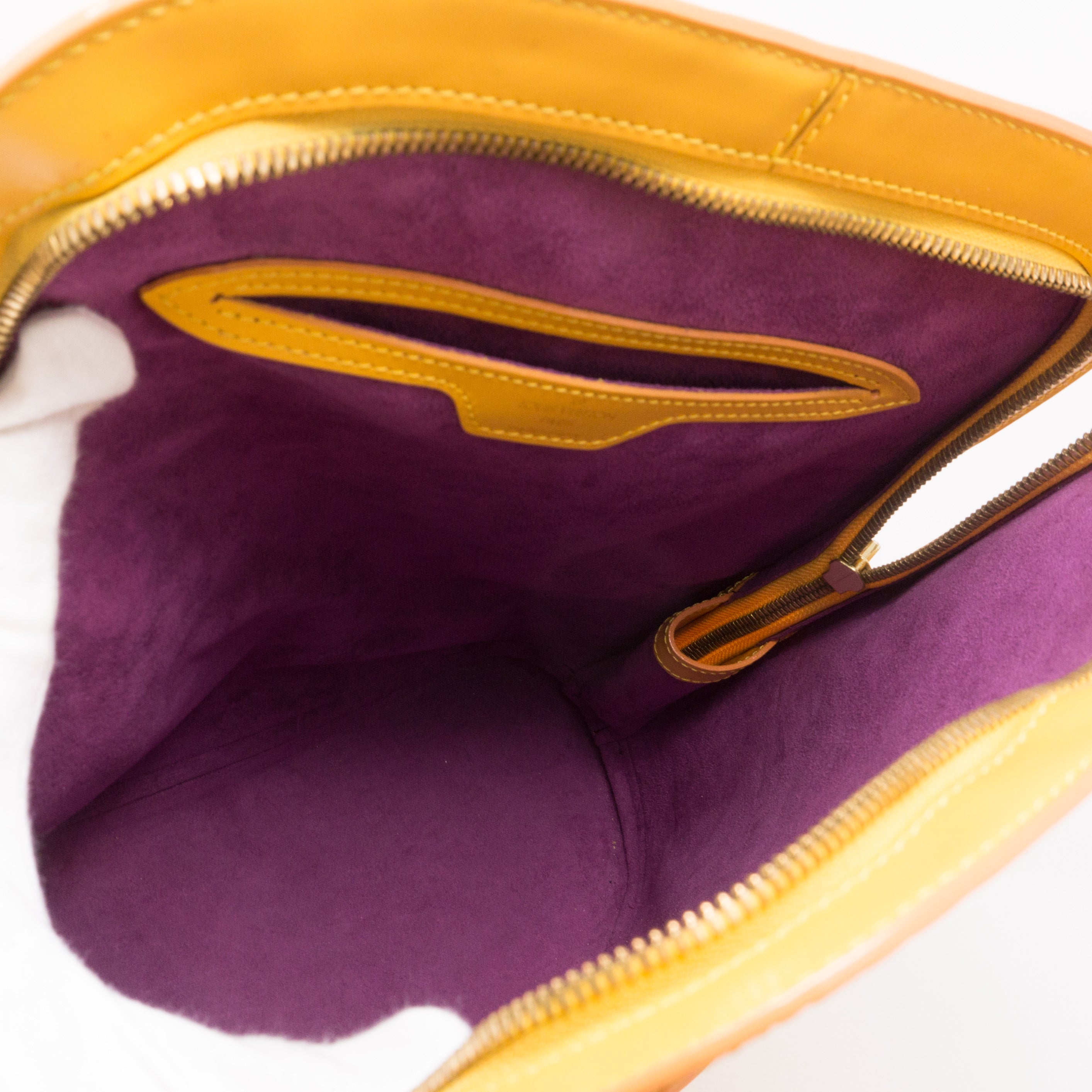 Gobelines Backpack Yellow Epi Leather