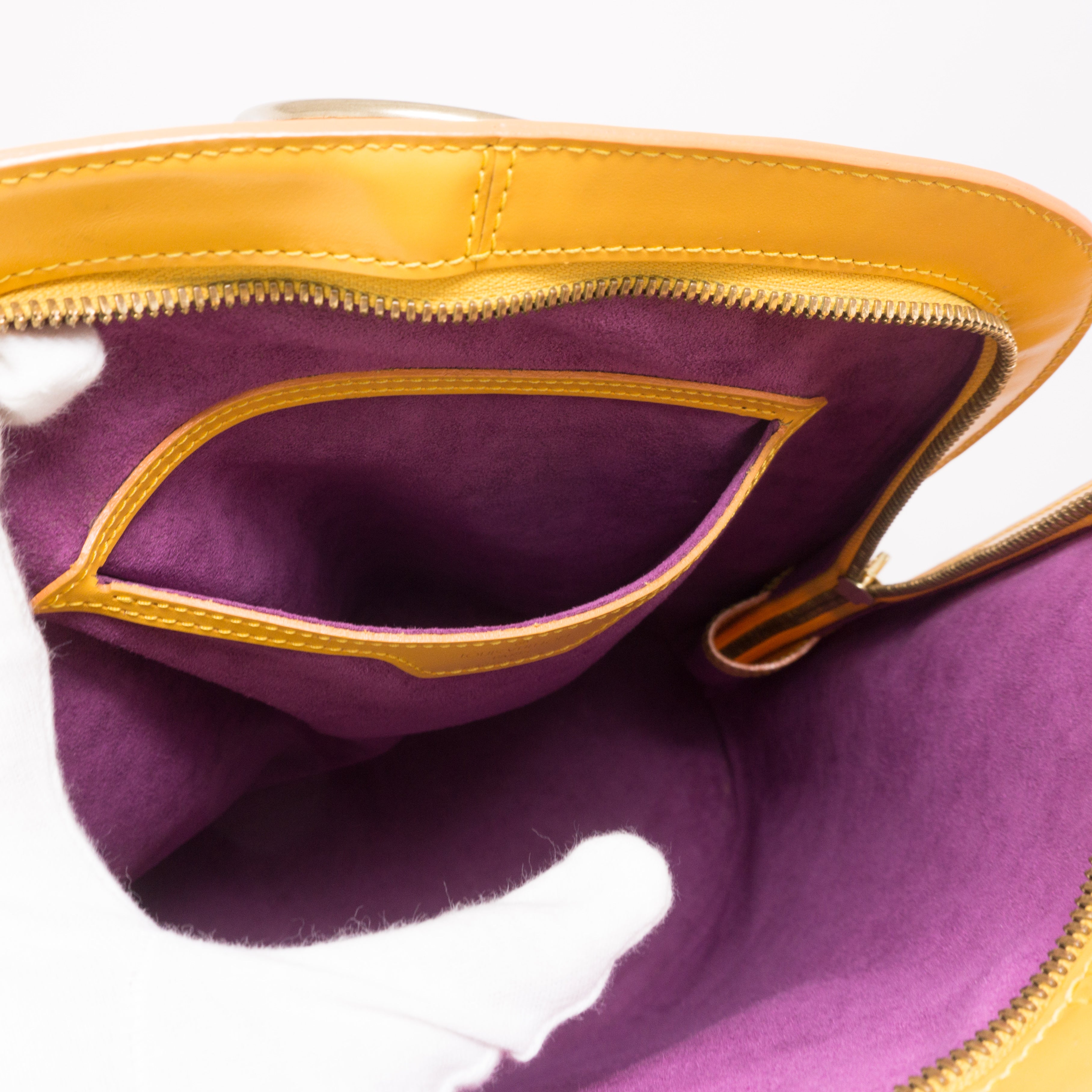 Gobelines Backpack Yellow Epi Leather