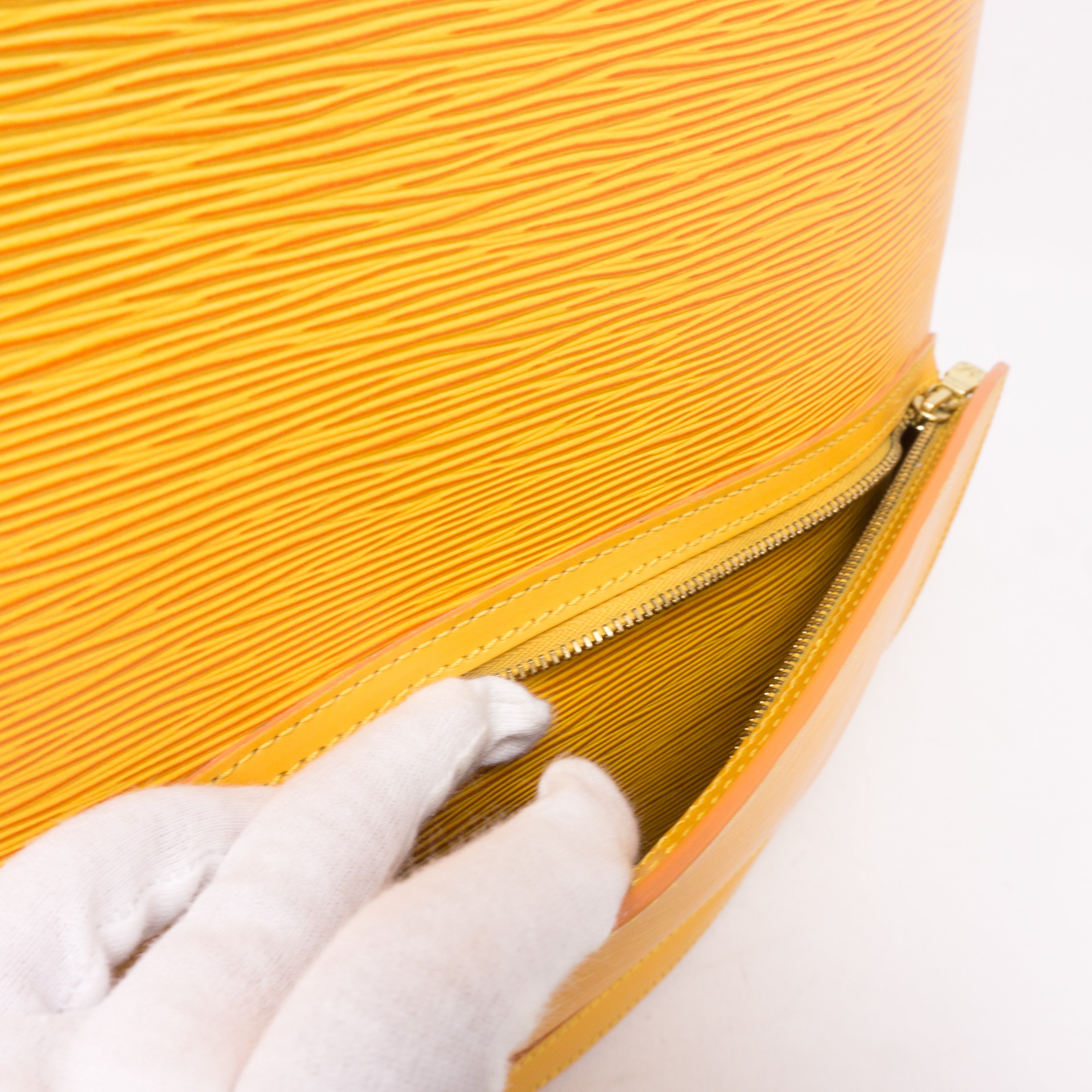 Gobelines Backpack Yellow Epi Leather