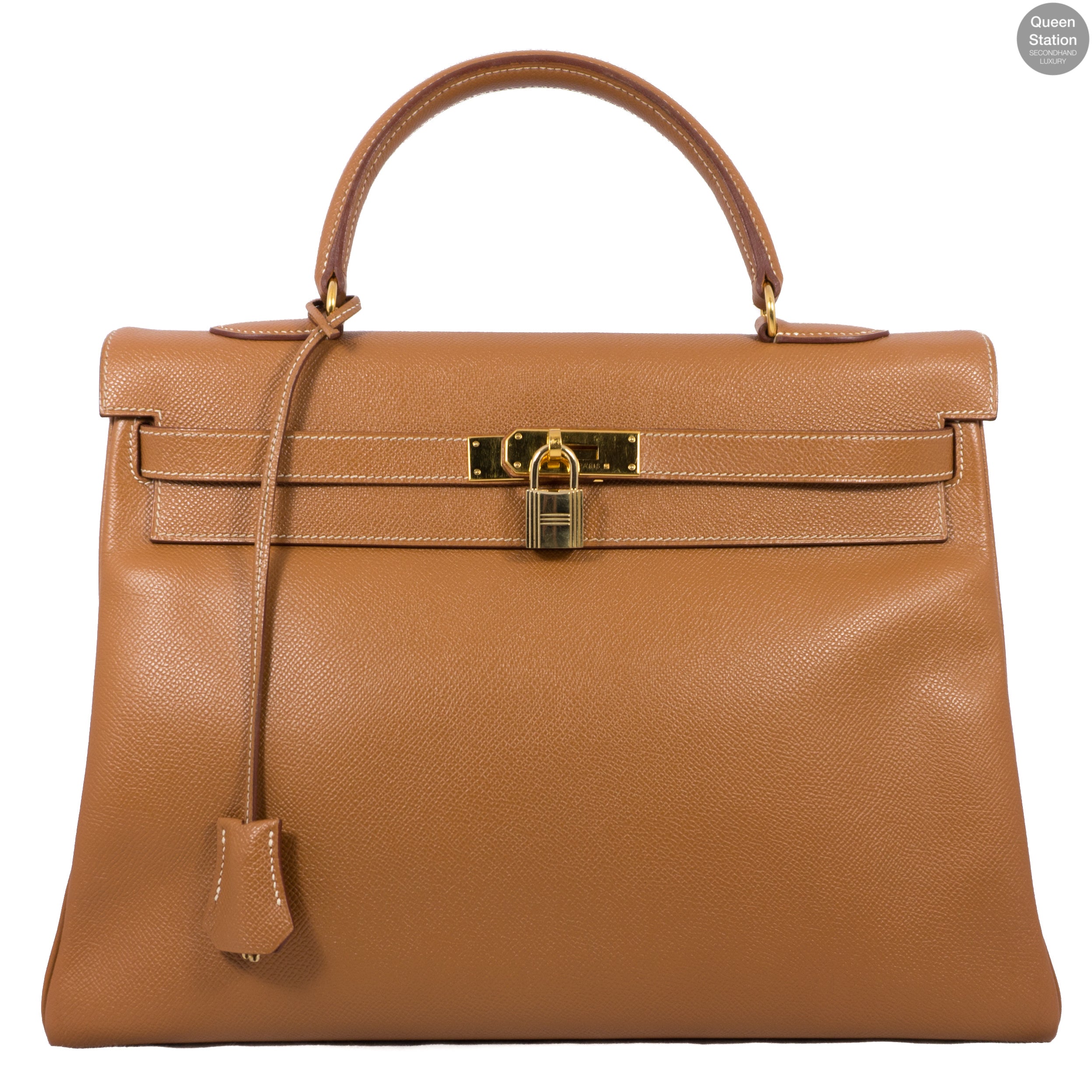 Kelly 35 Gold Leather GHW