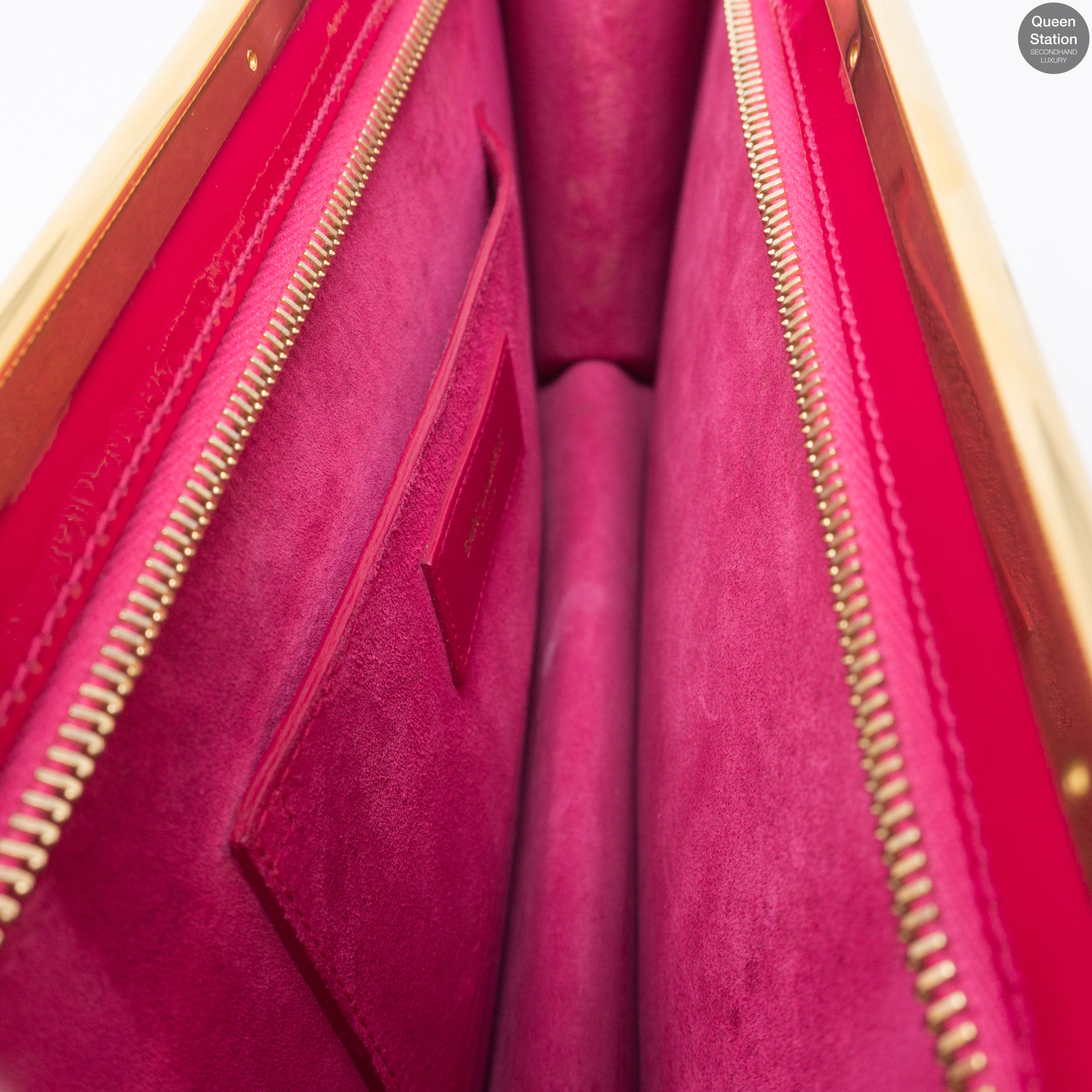 Lutetia Clutch Patent Leather Pink