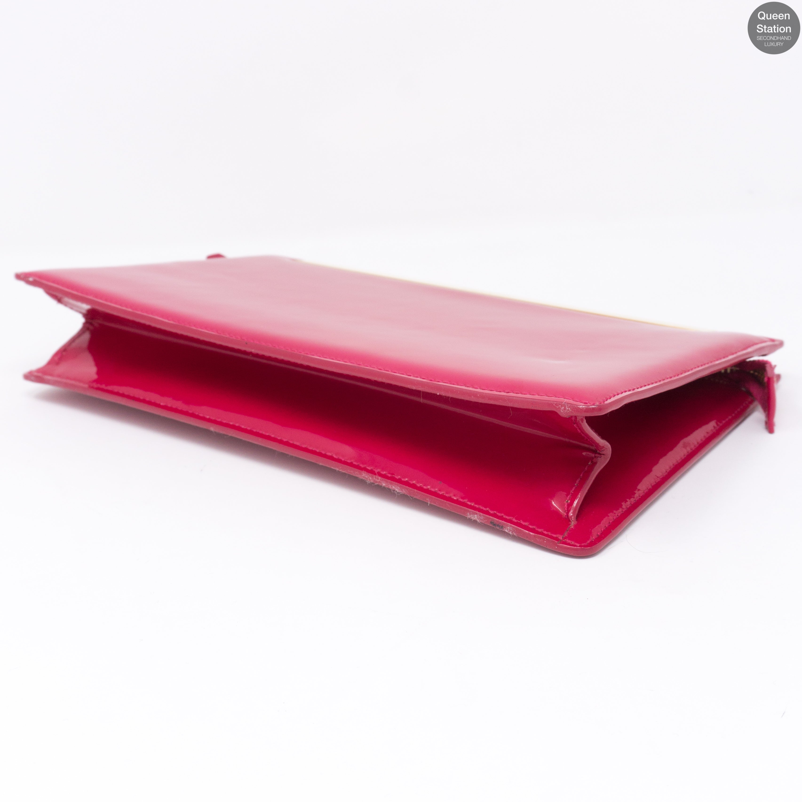 Lutetia Clutch Patent Leather Pink