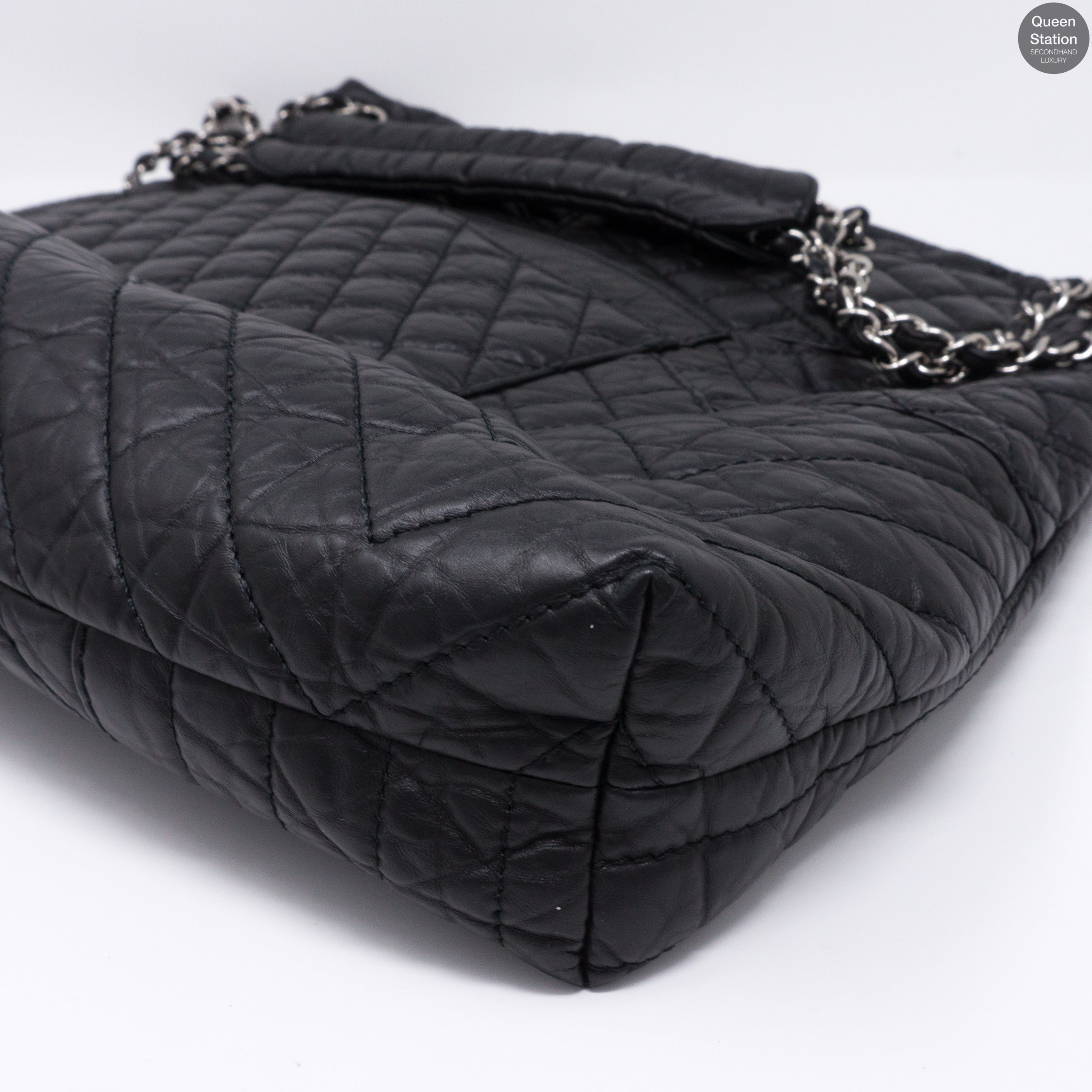 Jumbo XL 10A Quilted Leather Tote Bag