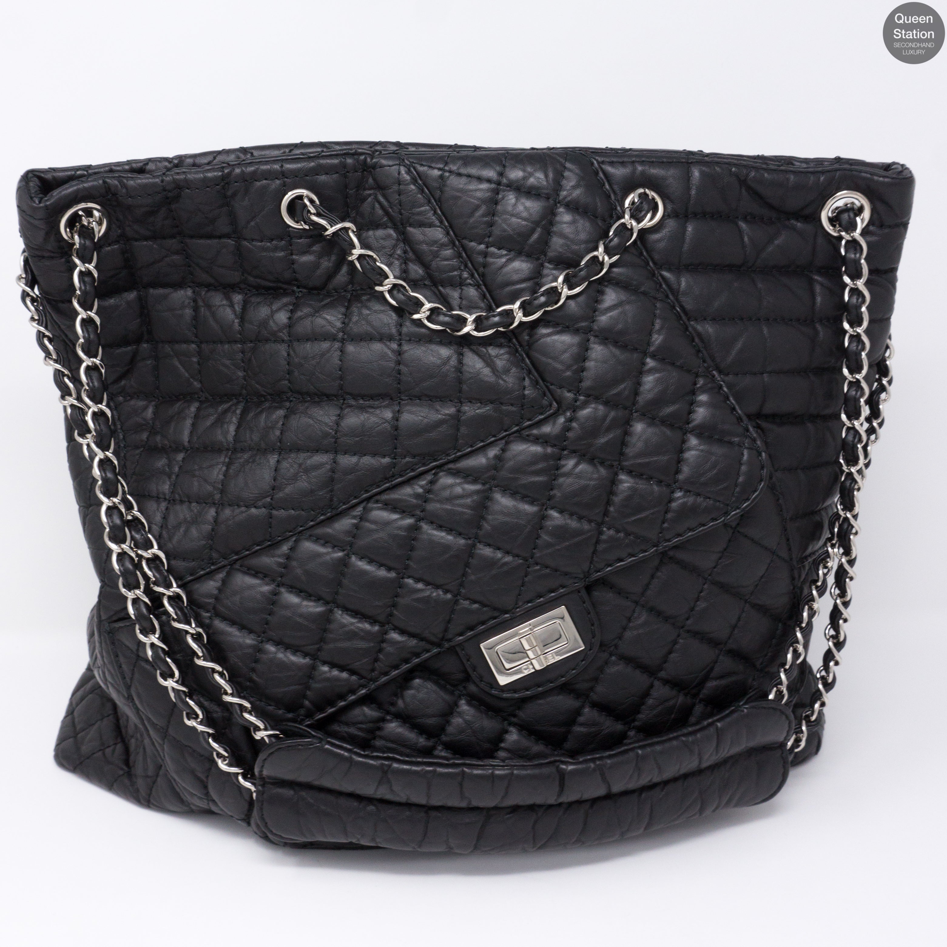 Jumbo XL 10A Quilted Leather Tote Bag