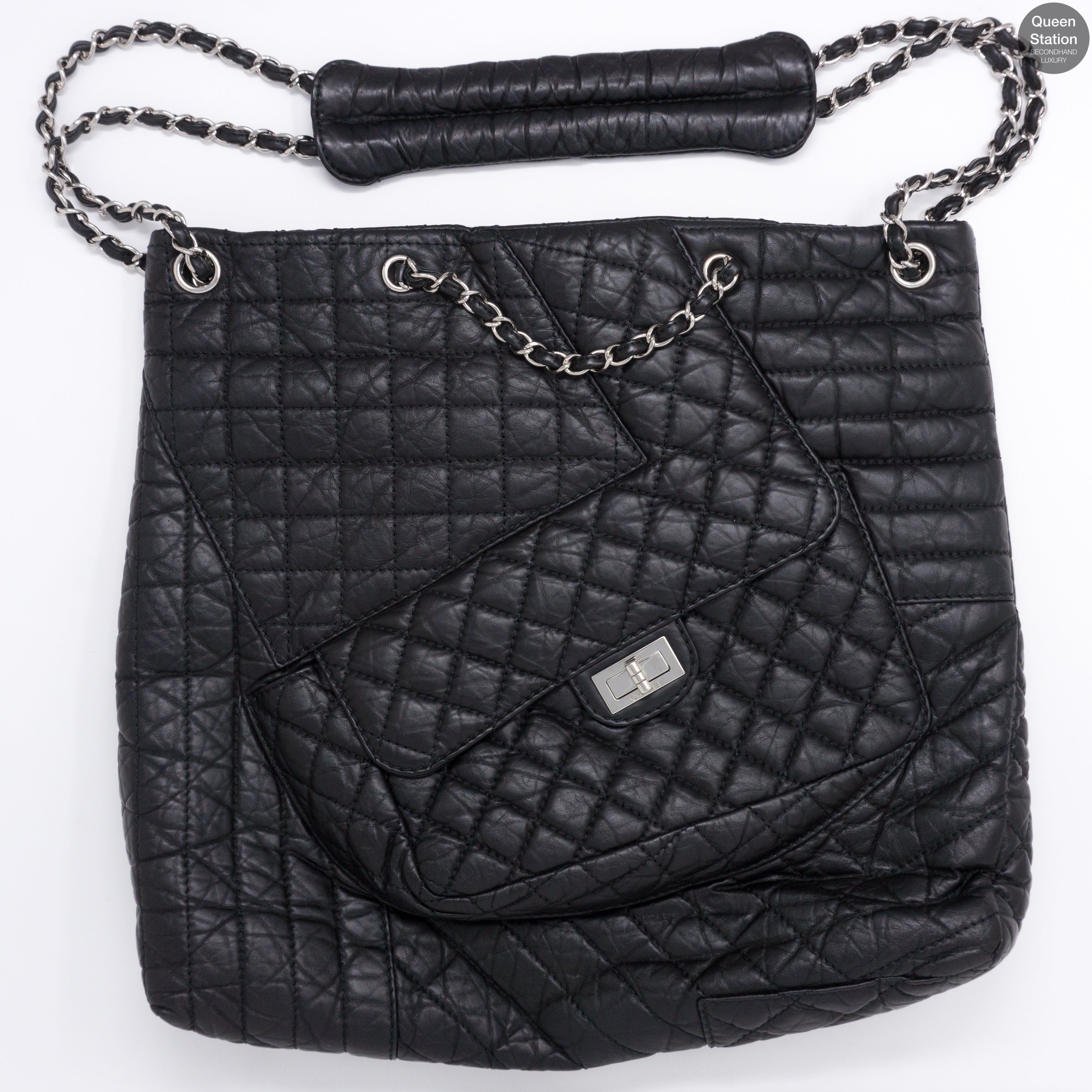 Jumbo XL 10A Quilted Leather Tote Bag