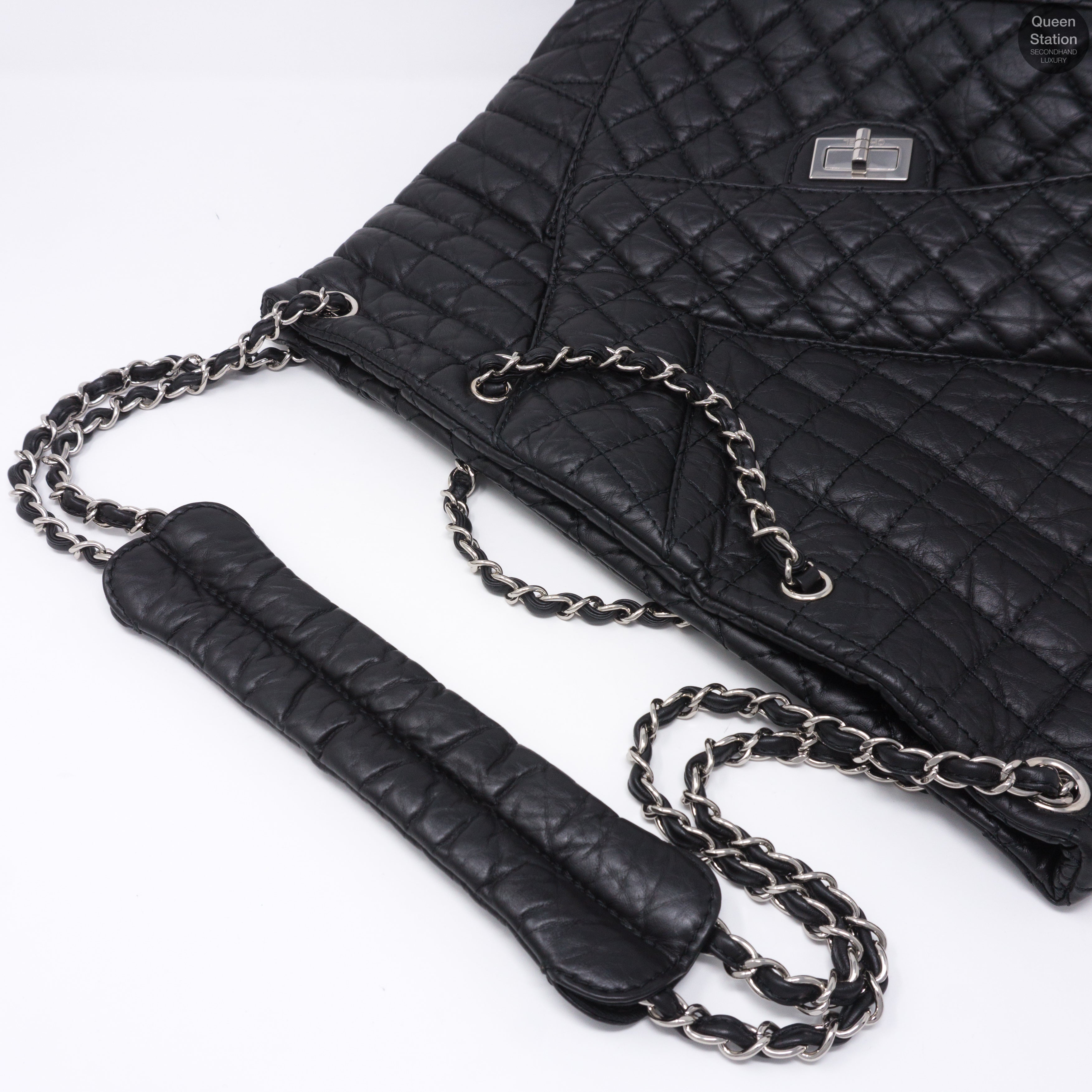 Jumbo XL 10A Quilted Leather Tote Bag