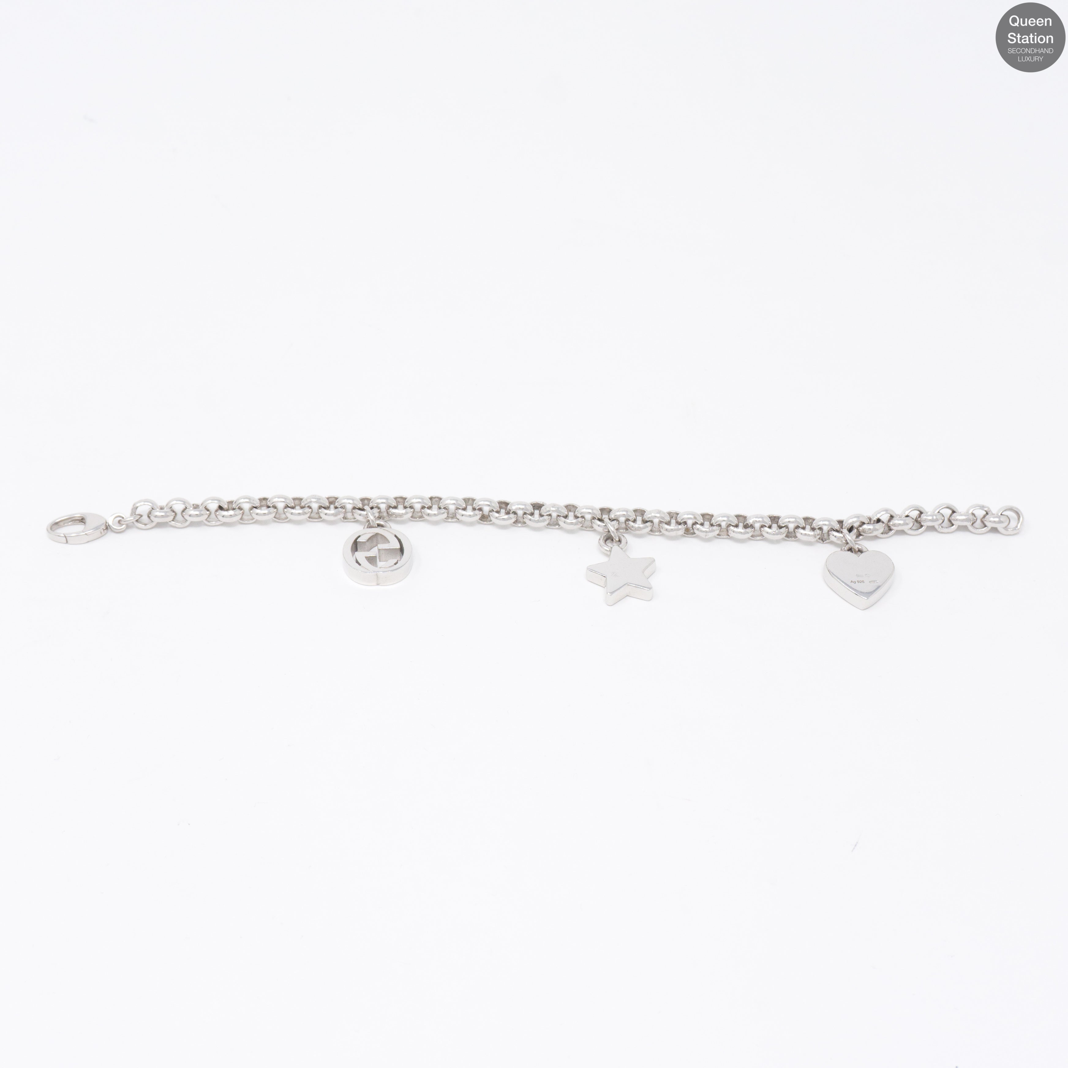 Trademark Sterling Silver 3-Charm Bracelet