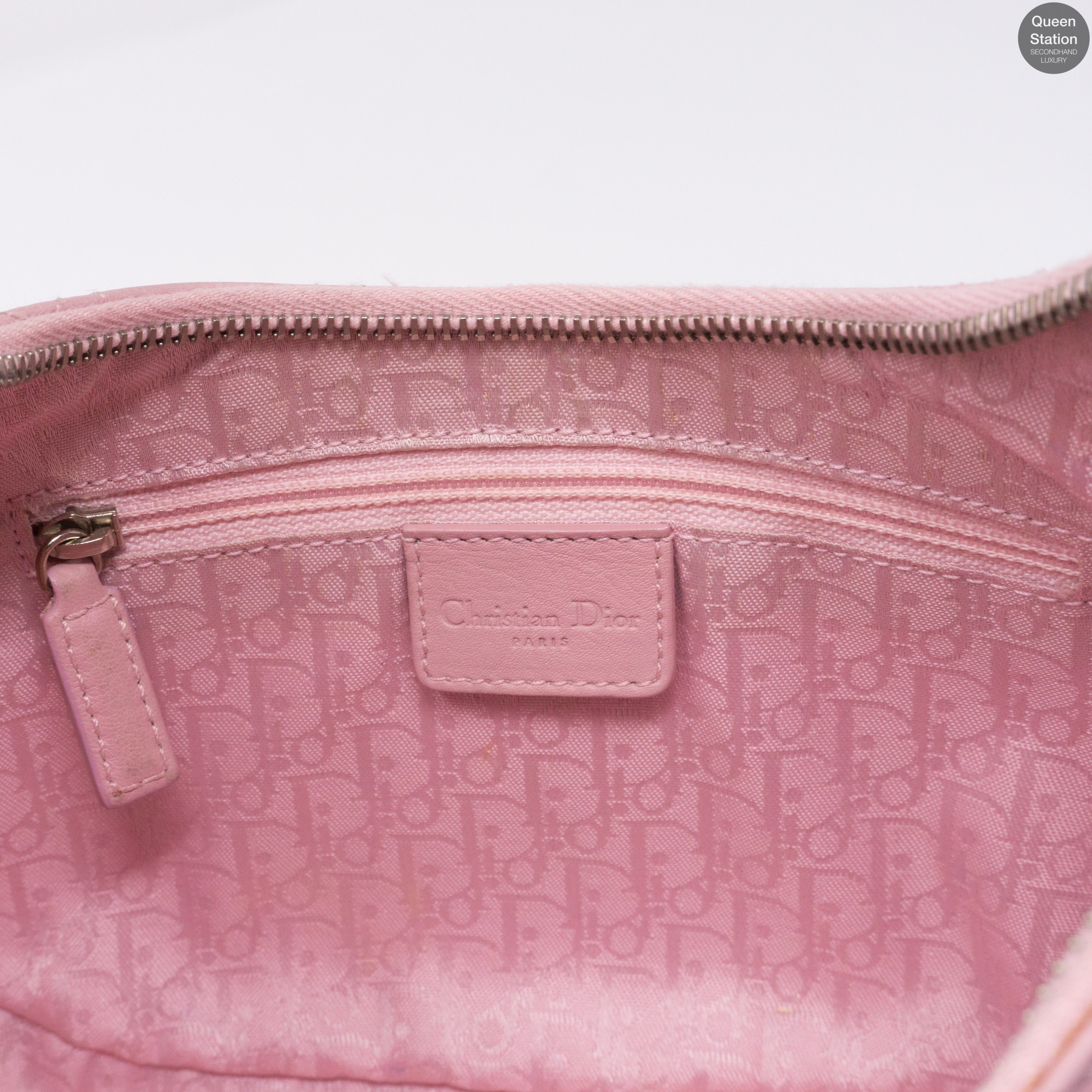 Pink Leather Shoulder Bag