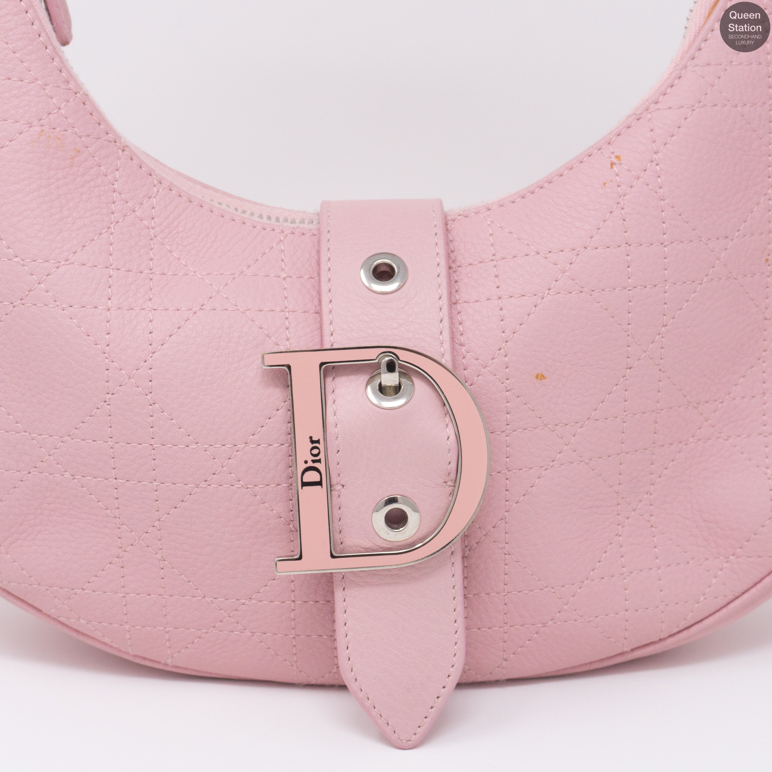 Pink Leather Shoulder Bag