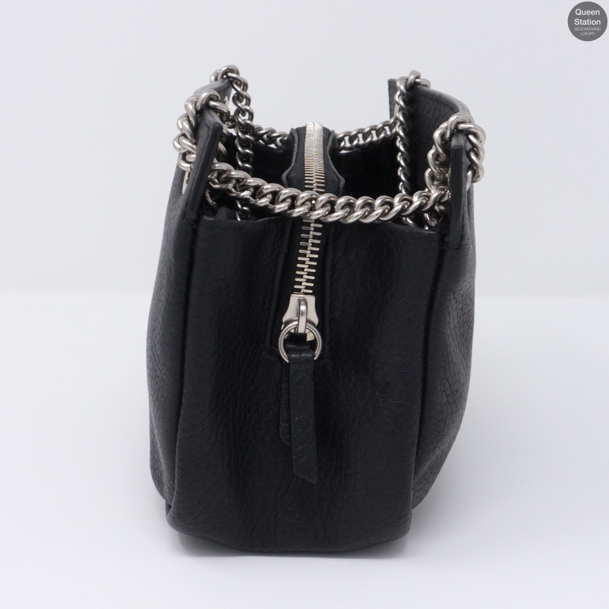 Mini Winsley Black Leather
