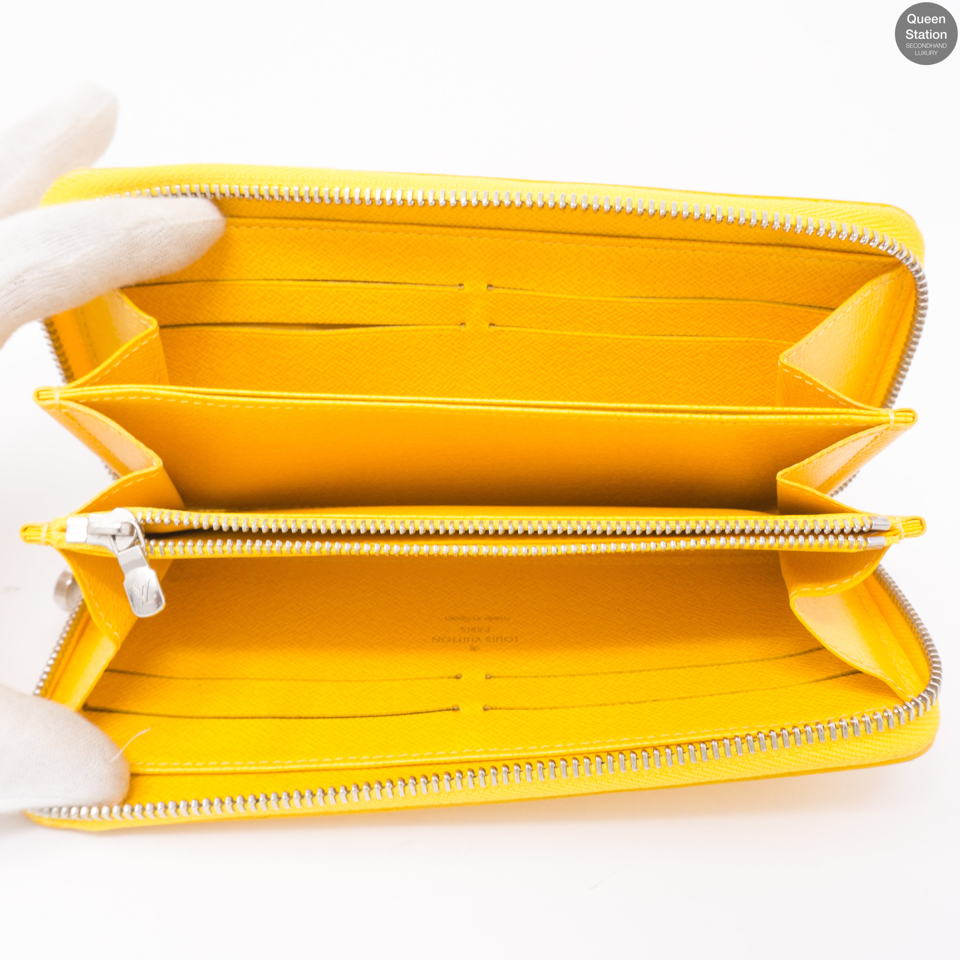 Zippy Yellow Epi Leather Wallet