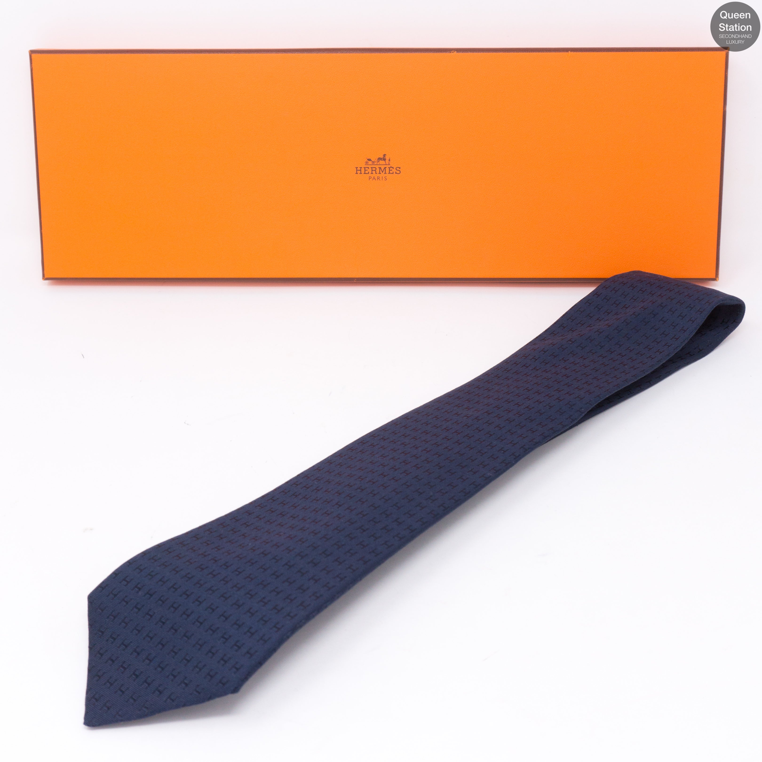 Faconnee H Tie Blue
