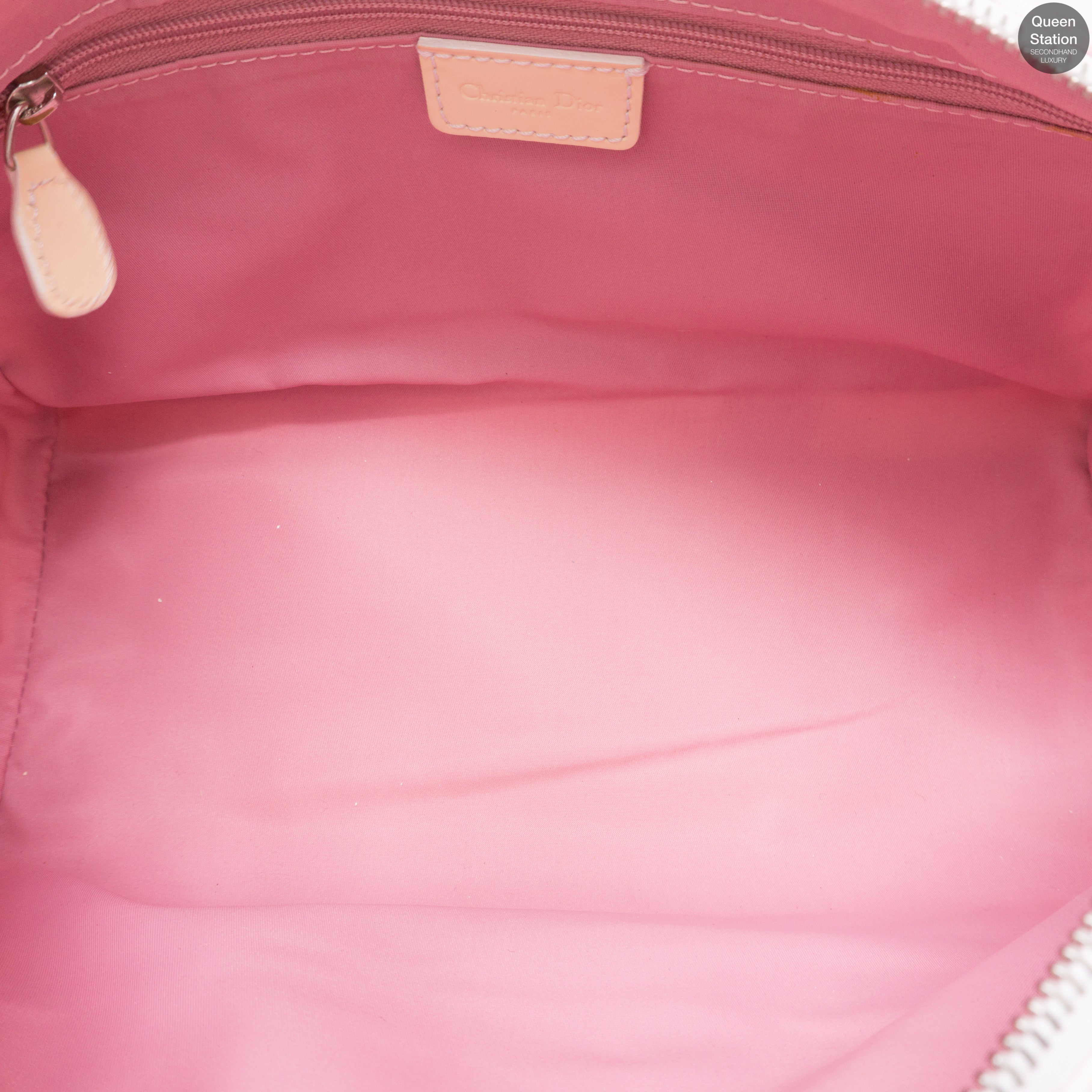 Pink Canvas Girly Flowers Boston Bag