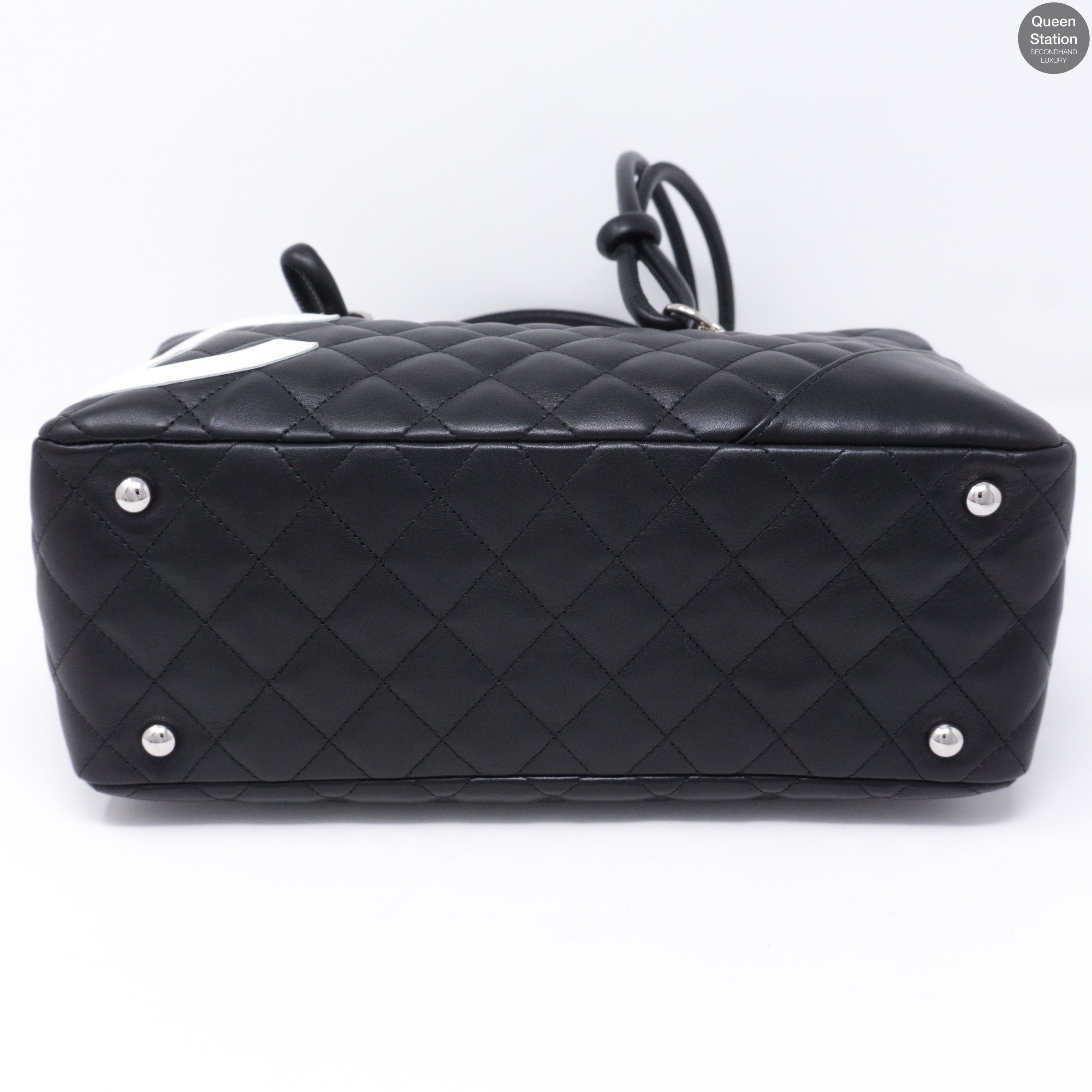 Cambon Bowler Quilted Leather Black