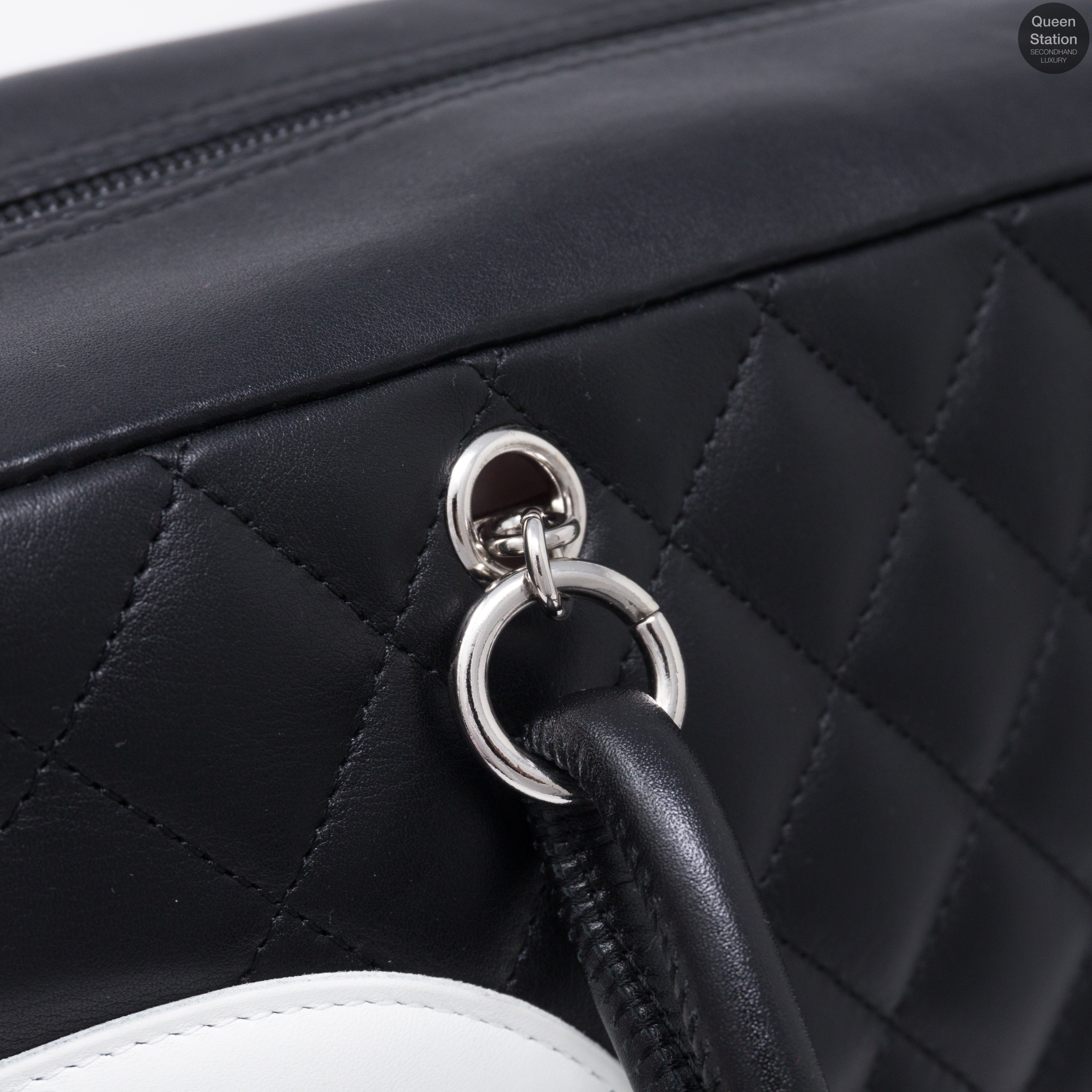Cambon Bowler Quilted Leather Black