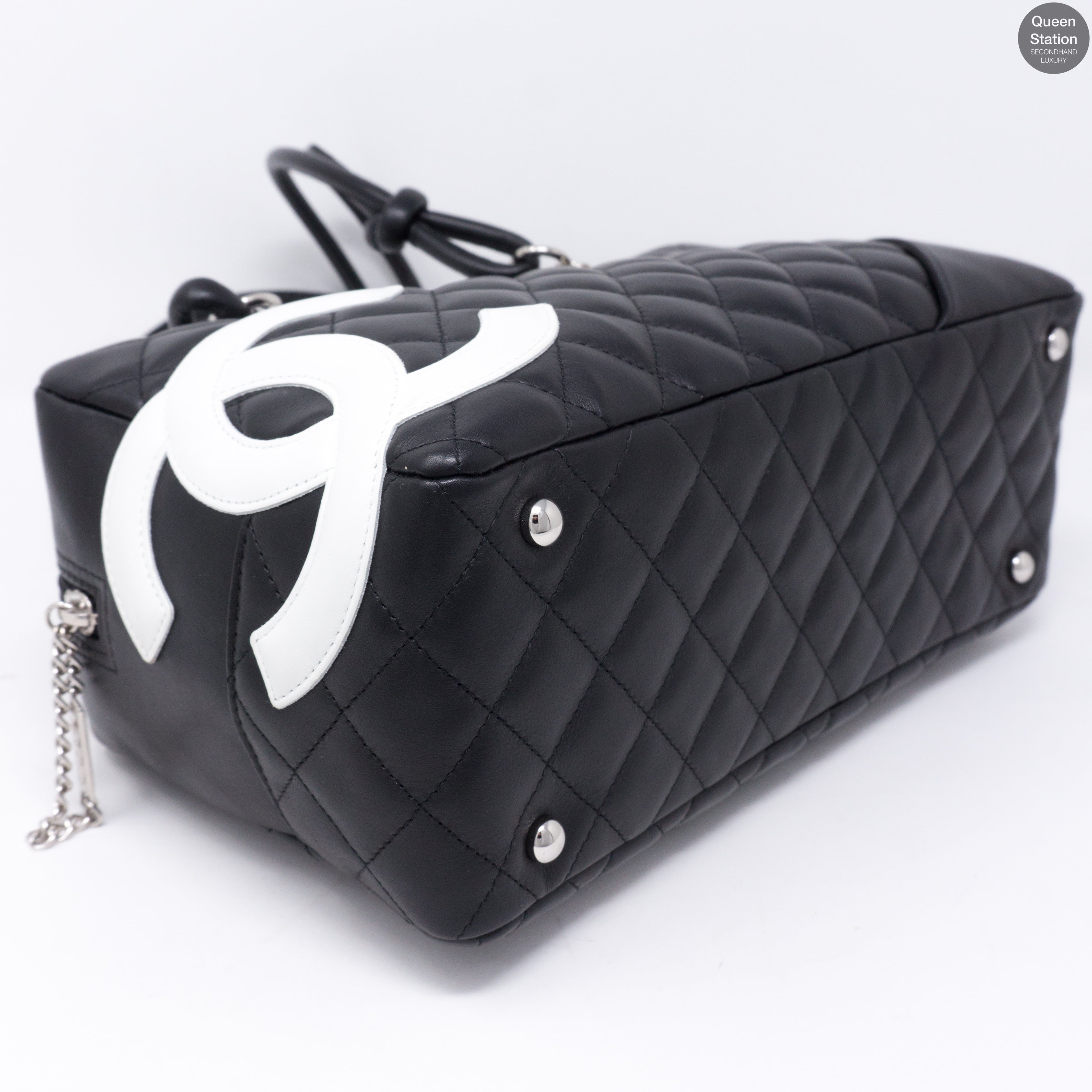 Cambon Bowler Quilted Leather Black