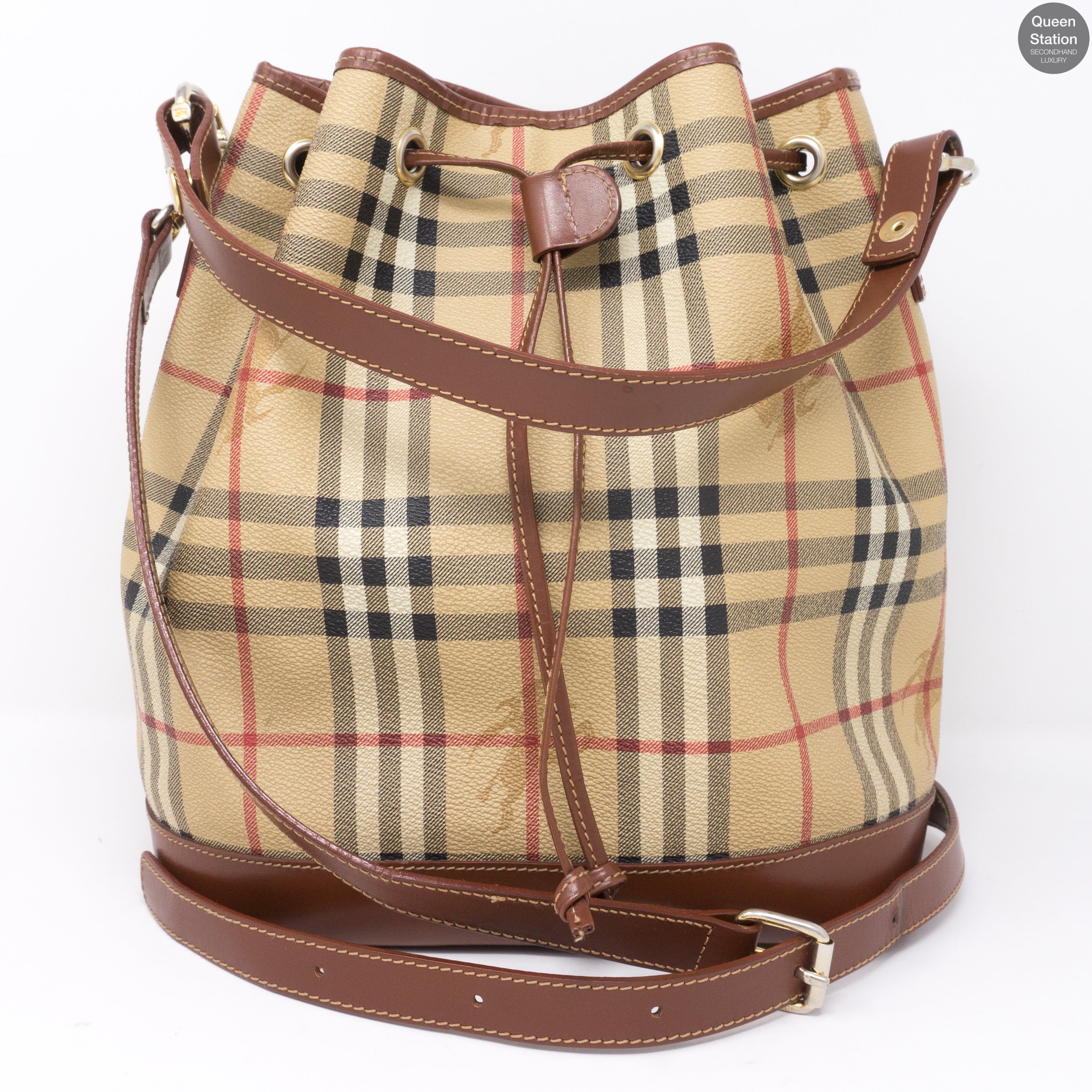 Haymarket Coated Canvas Bucket Bag