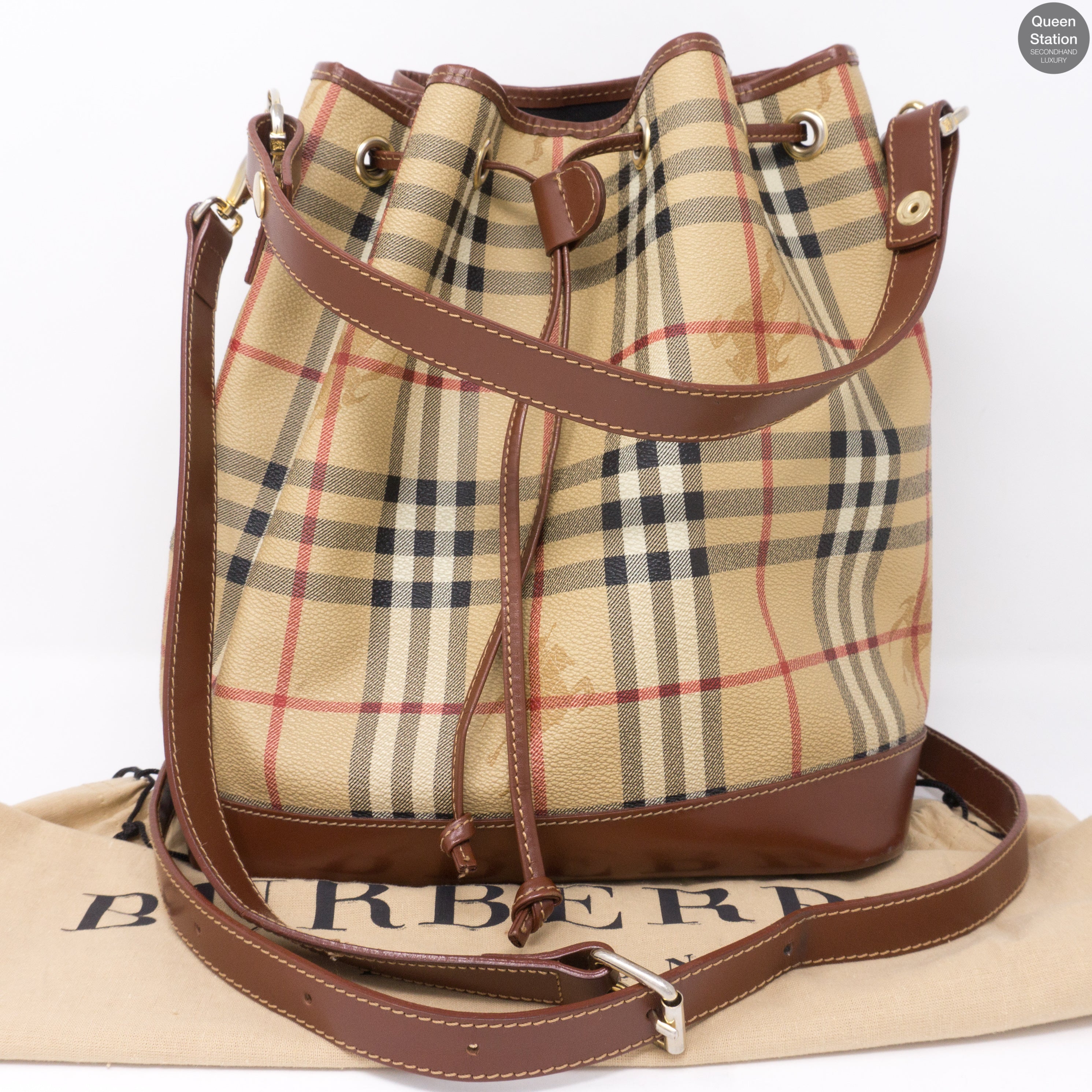 Haymarket Coated Canvas Bucket Bag