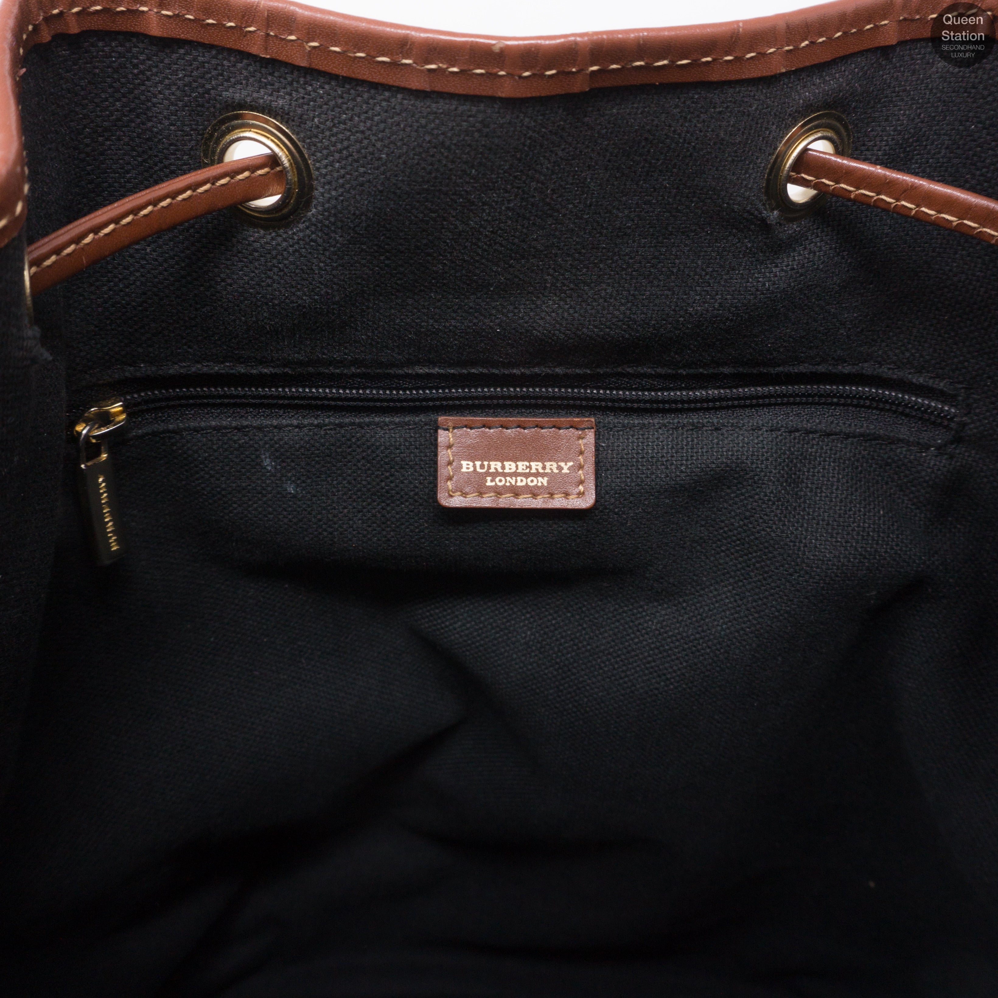Haymarket Coated Canvas Bucket Bag