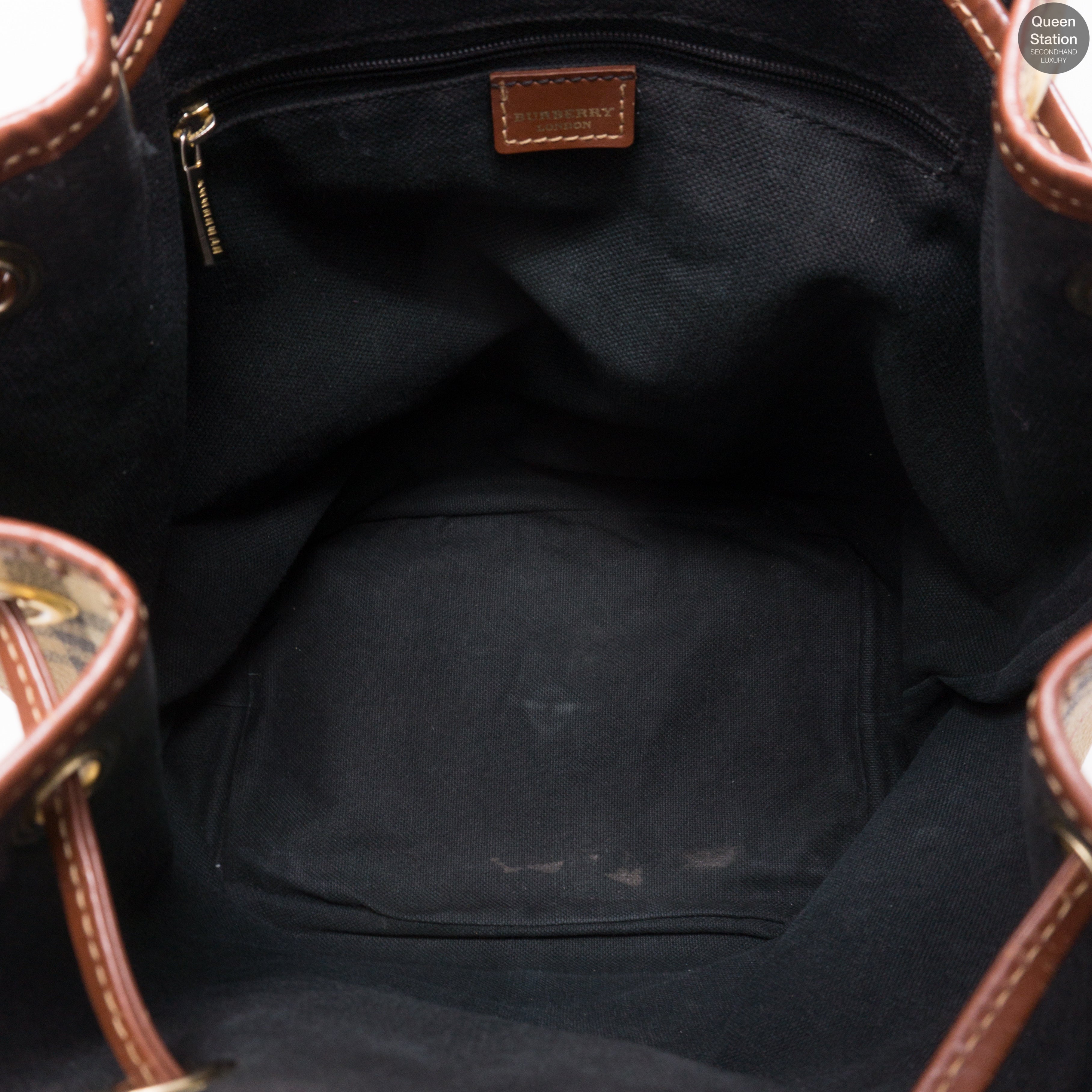 Haymarket Coated Canvas Bucket Bag