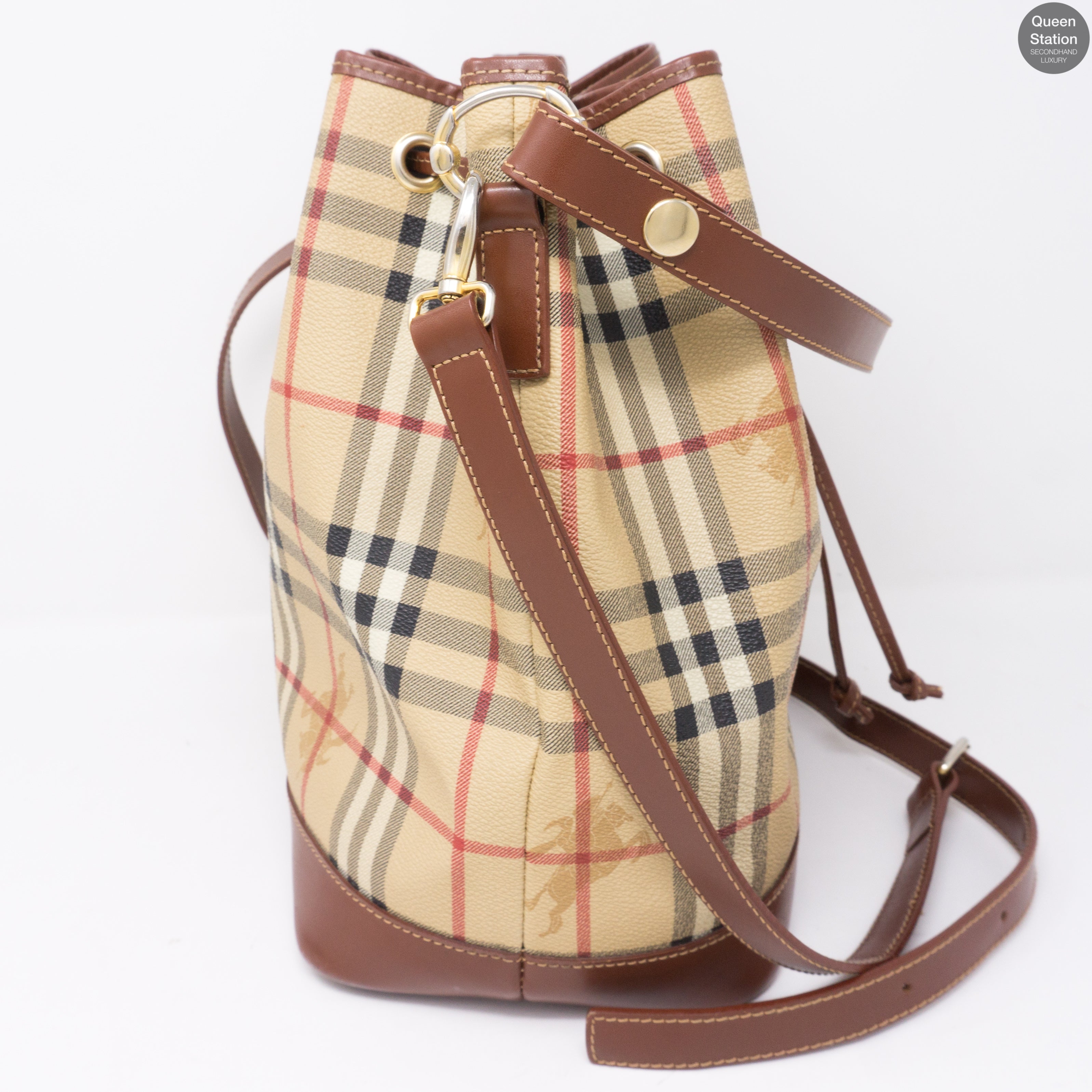 Haymarket Coated Canvas Bucket Bag