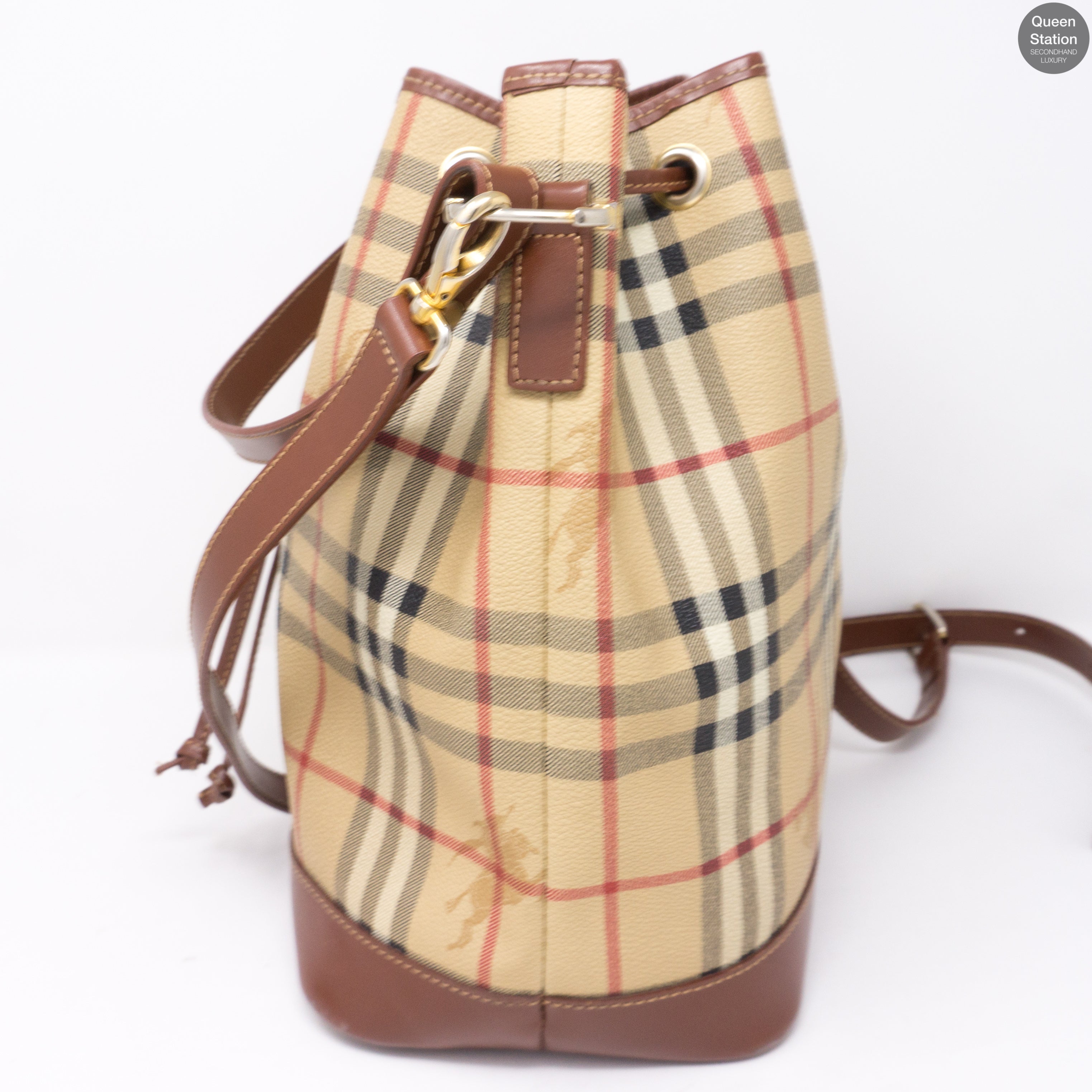Haymarket Coated Canvas Bucket Bag
