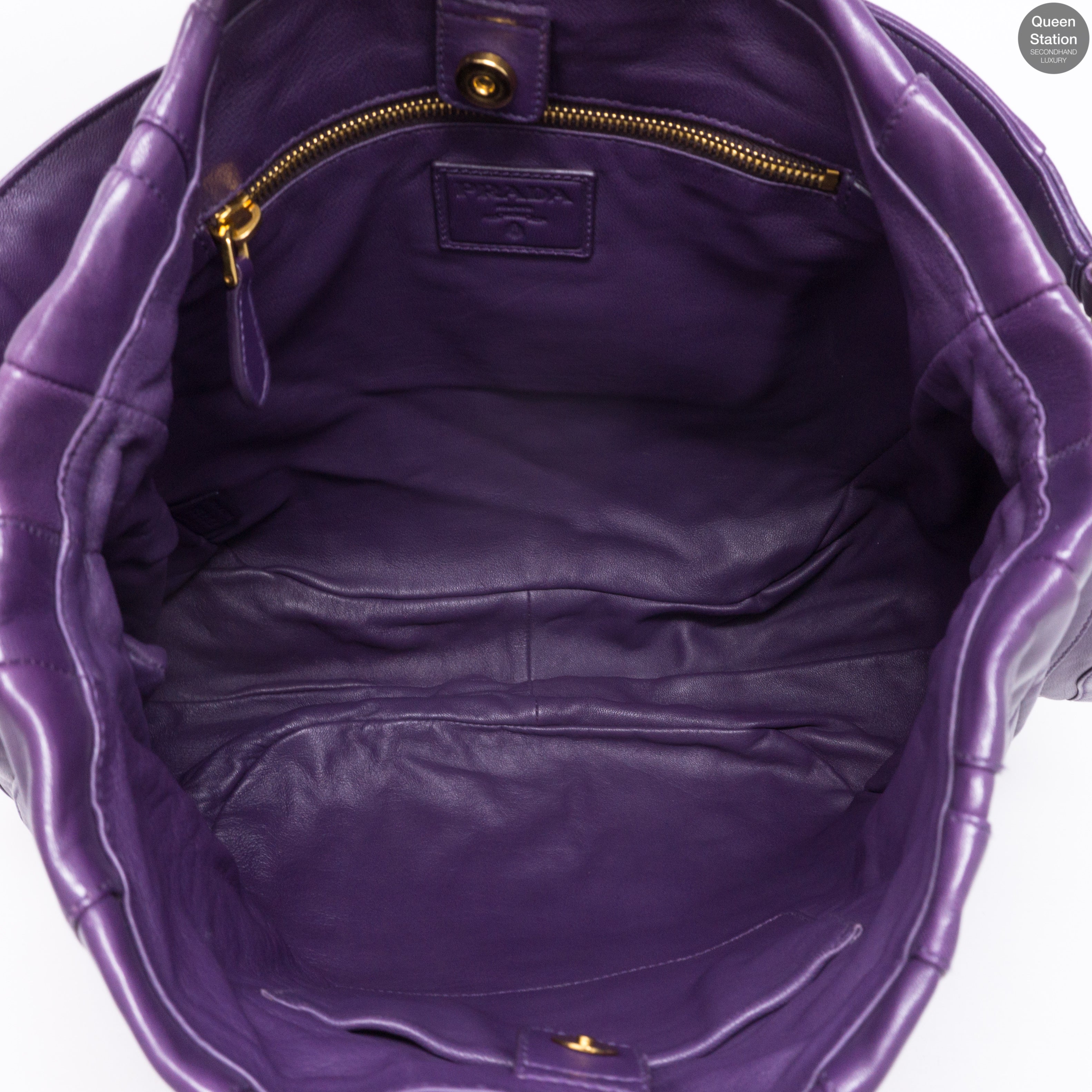 Viola Nappa Stripes Shoulder Bag