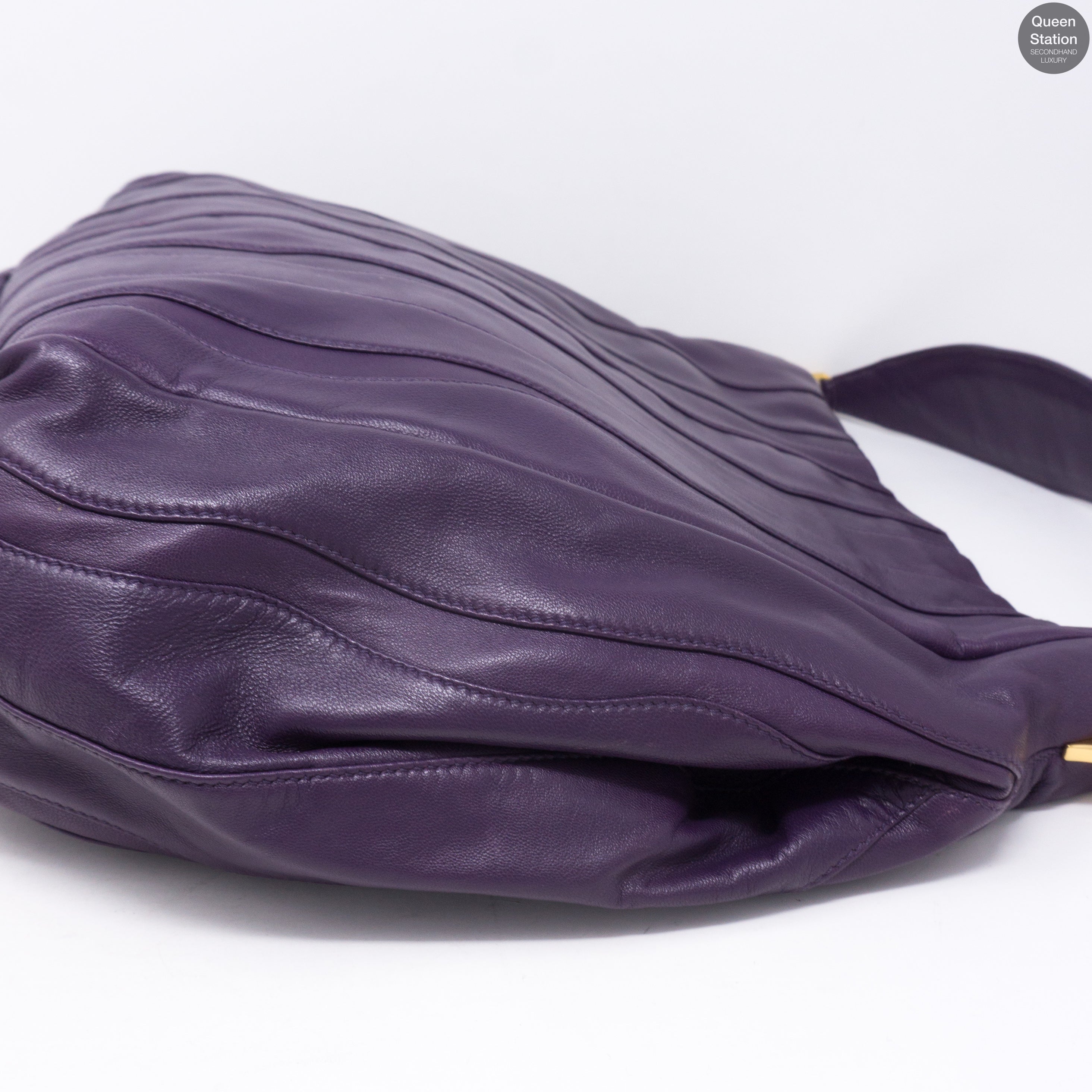 Viola Nappa Stripes Shoulder Bag