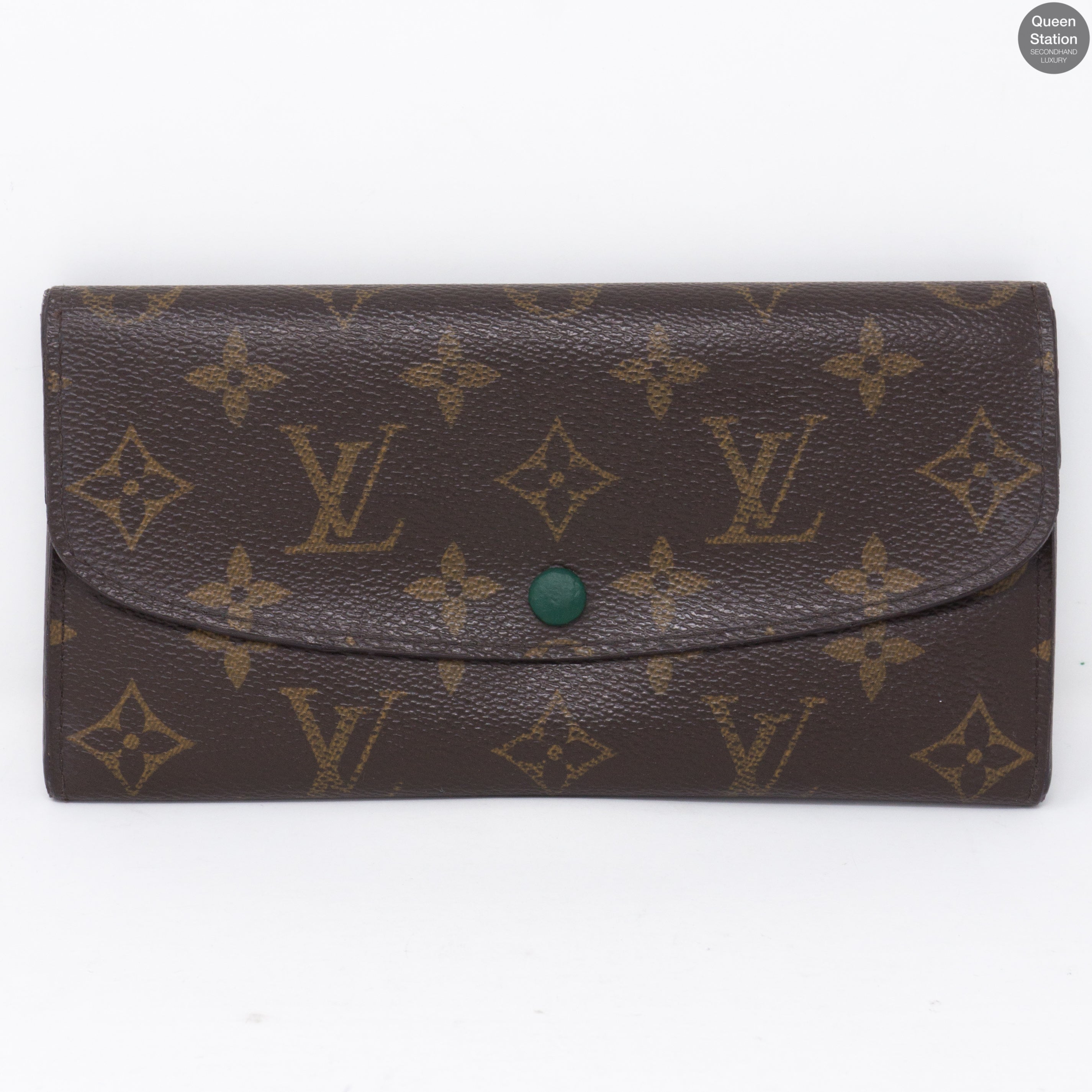Emilie Monogram Green Wallet