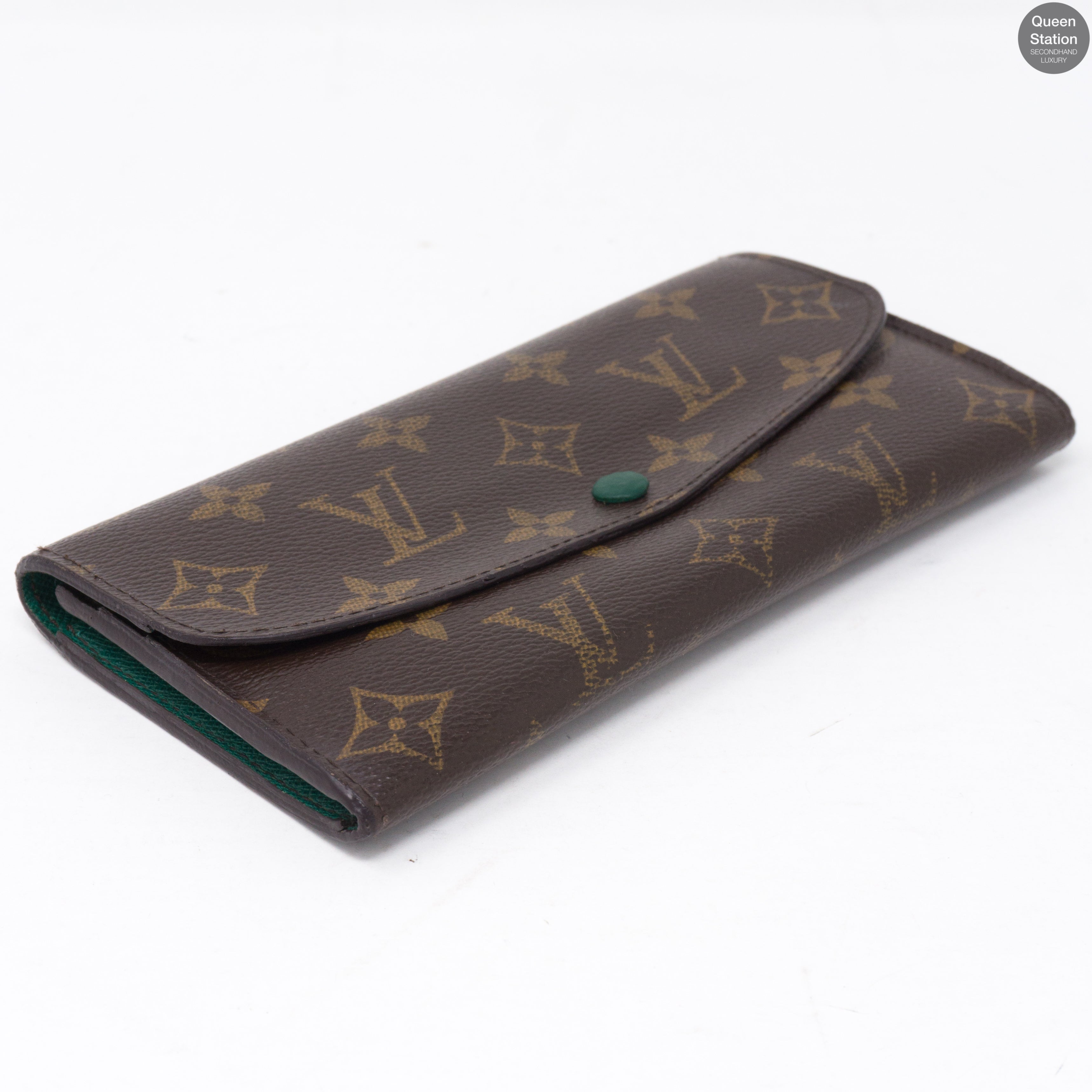 Emilie Monogram Green Wallet