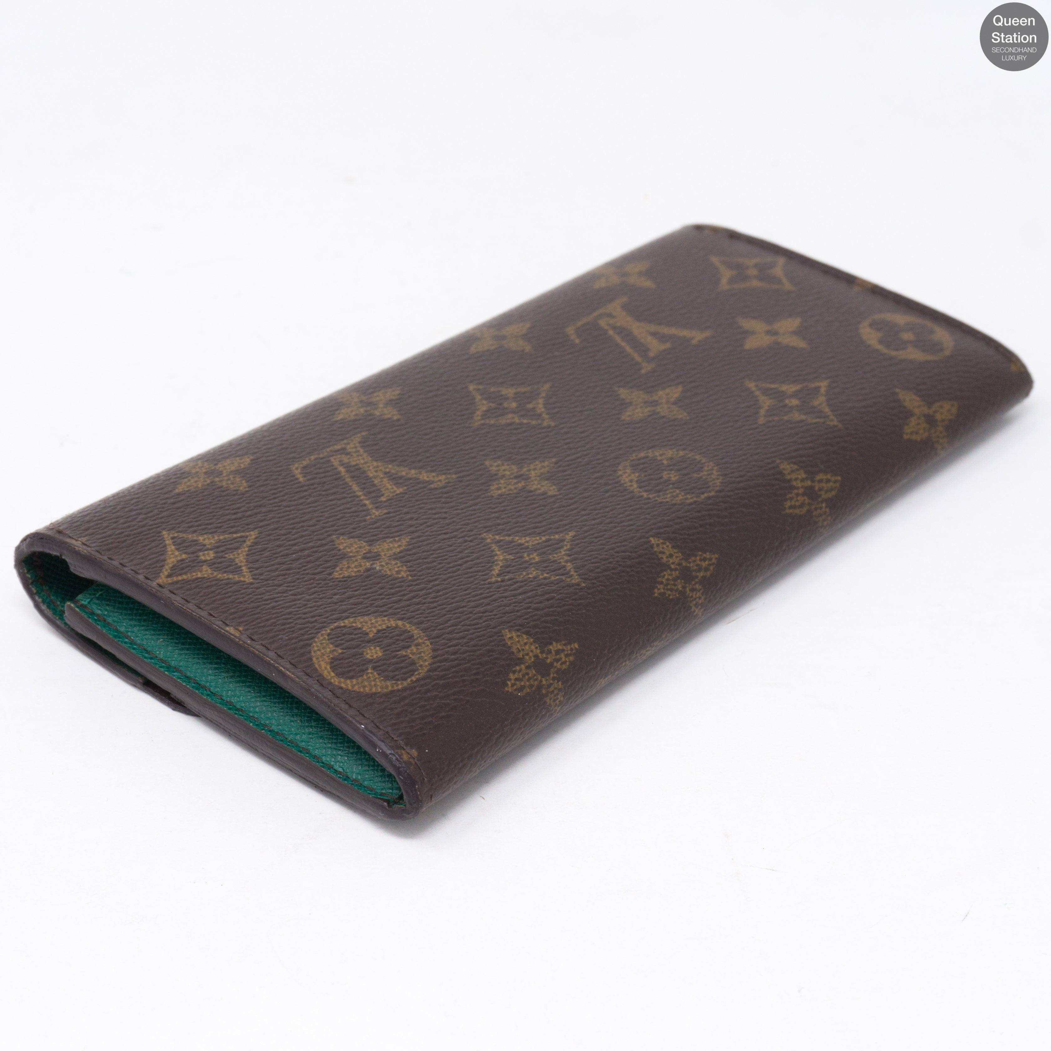 Emilie Monogram Green Wallet