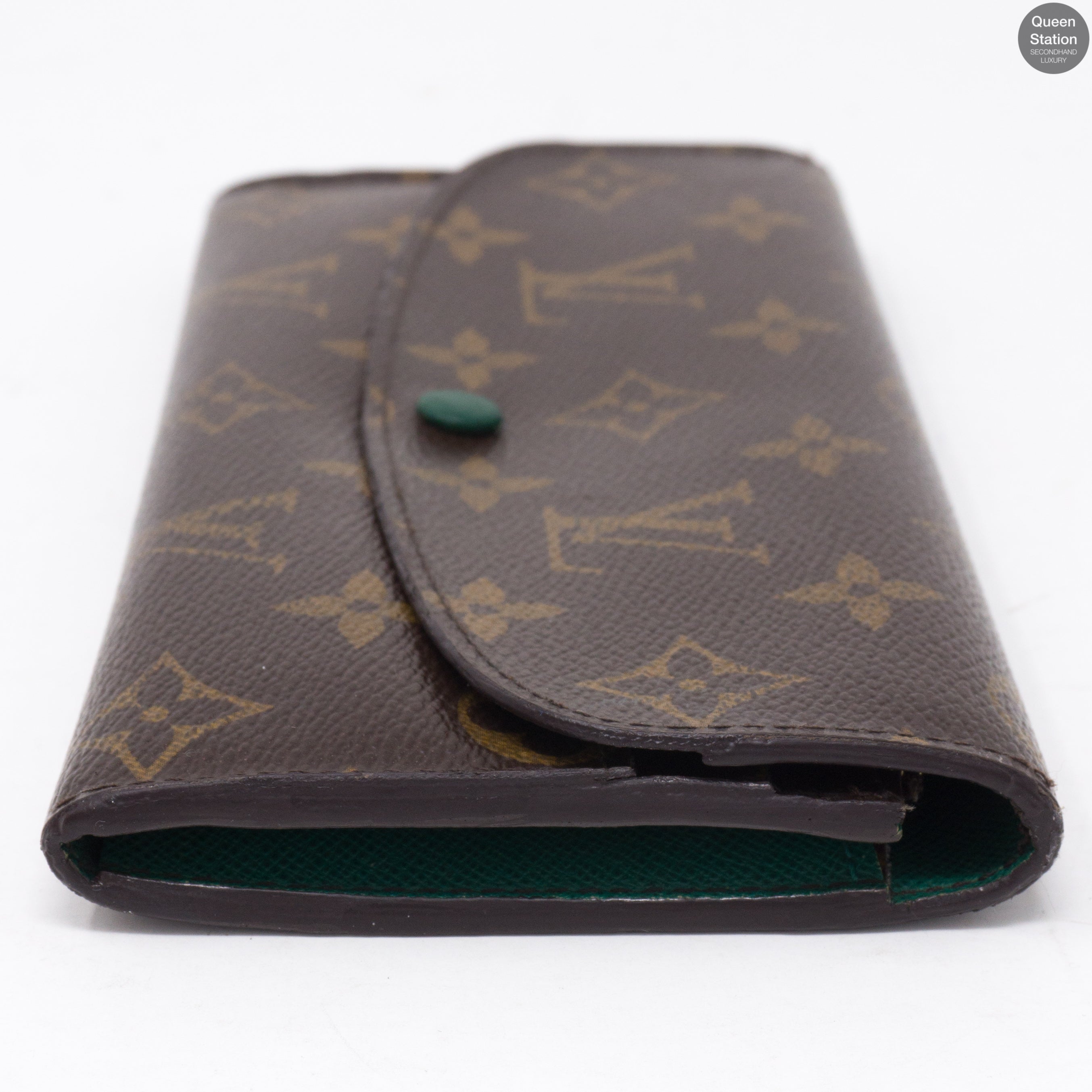 Emilie Monogram Green Wallet