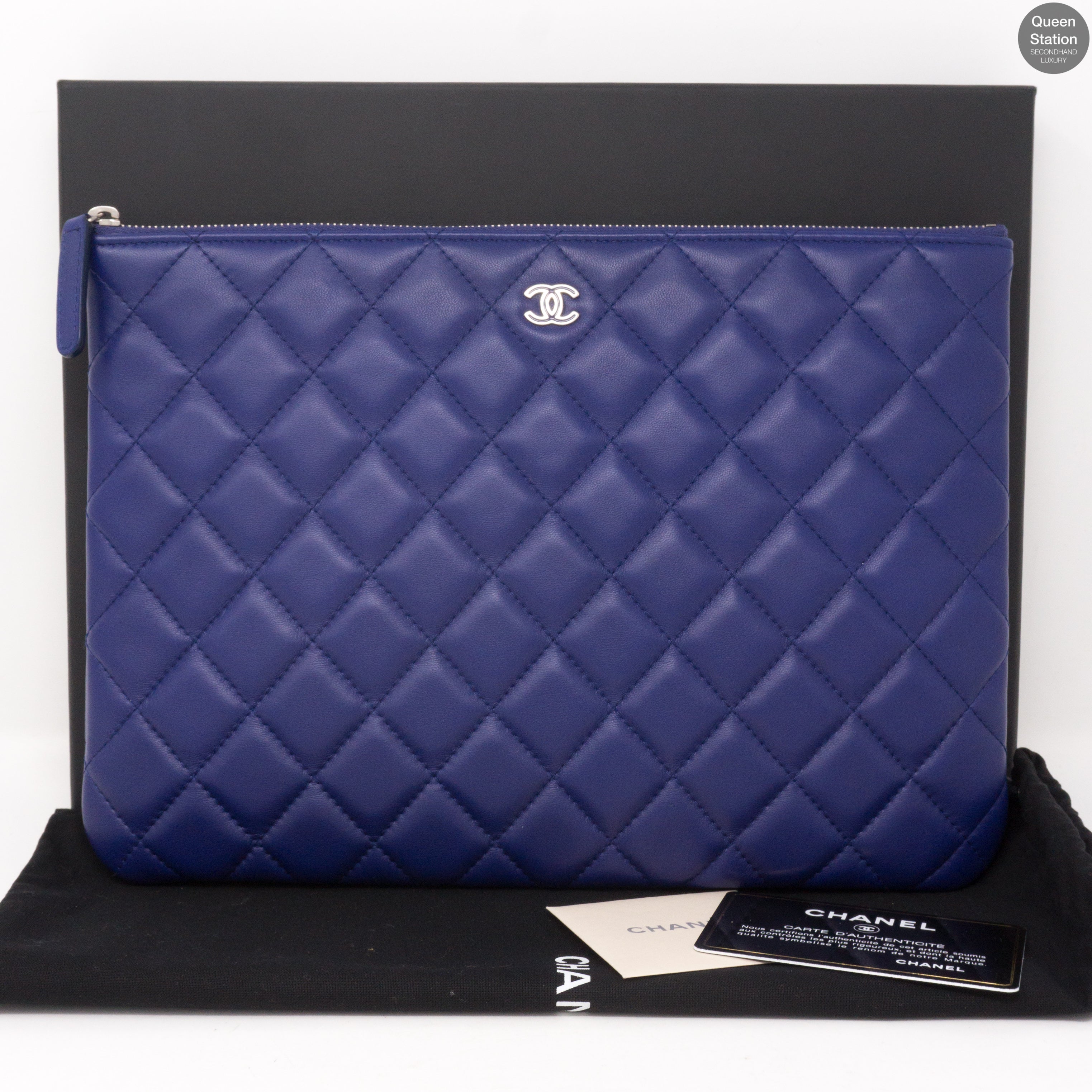 Classic Pouch Purple Lambskin