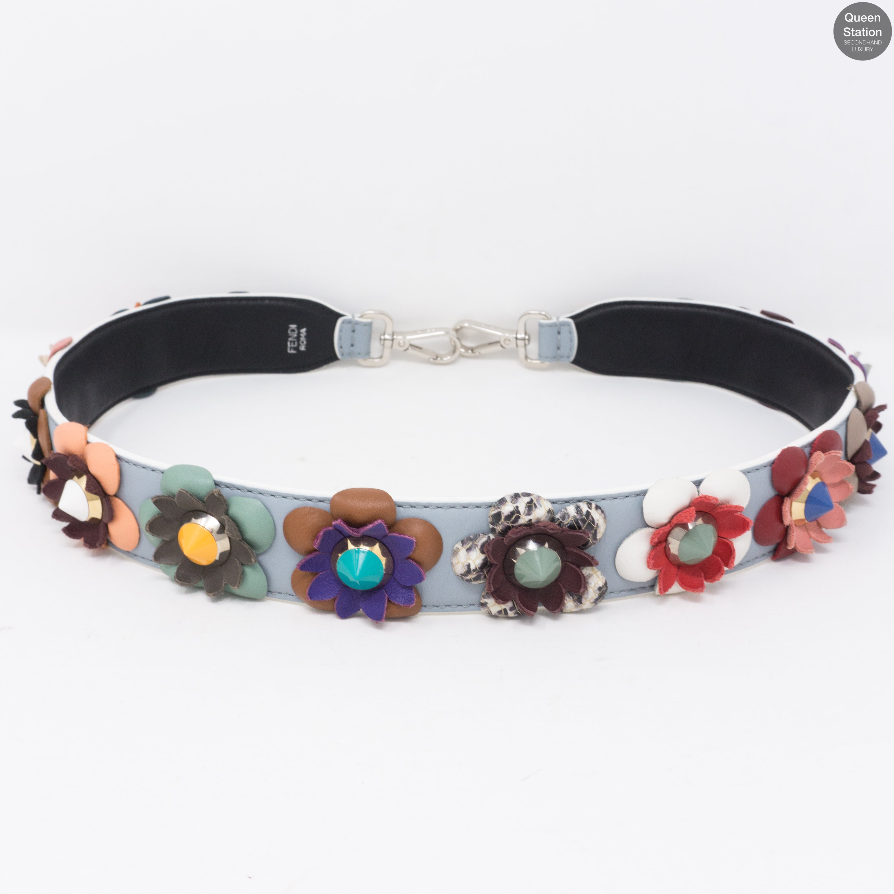 Strap You Flowers Leather Shoulder Strap