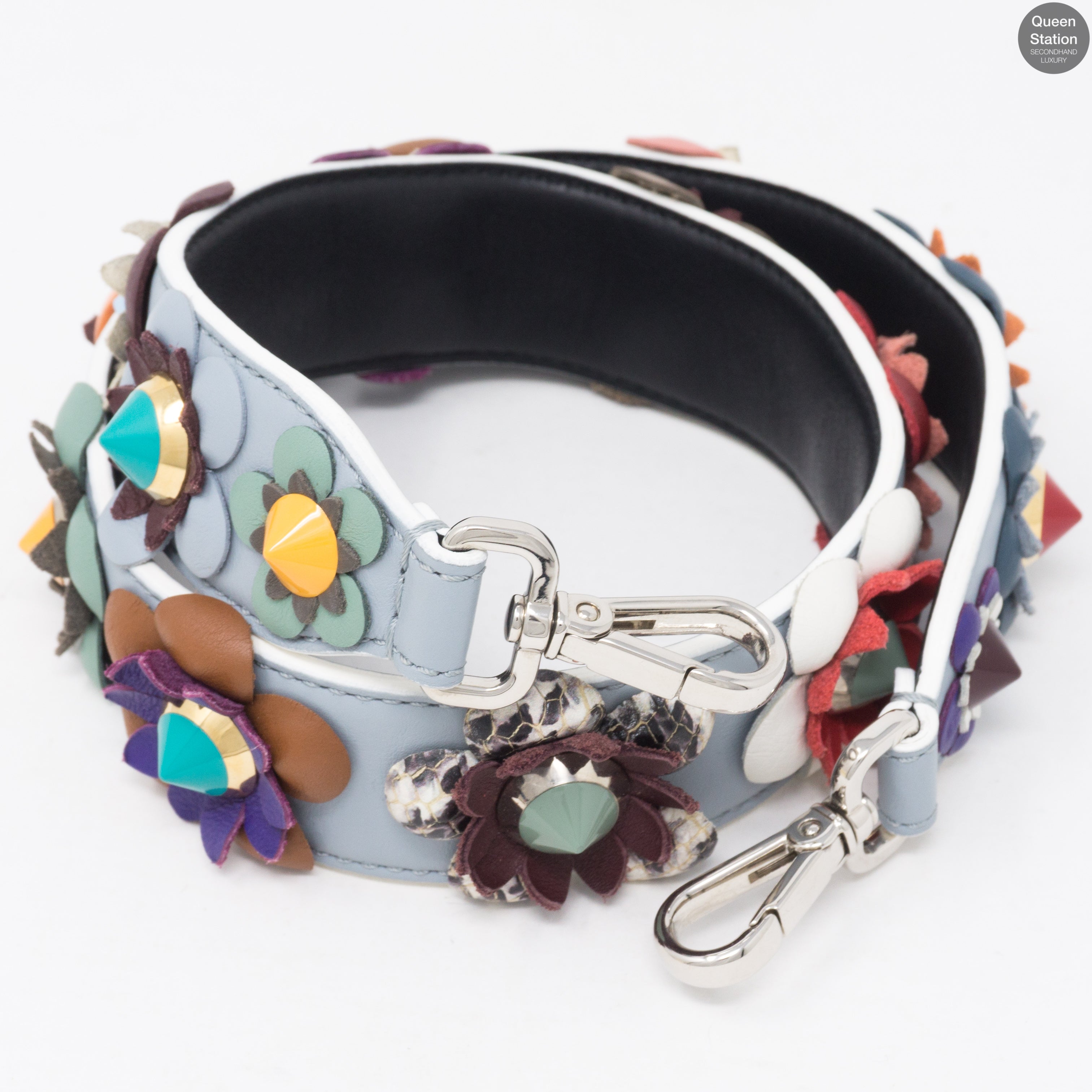 Strap You Flowers Leather Shoulder Strap