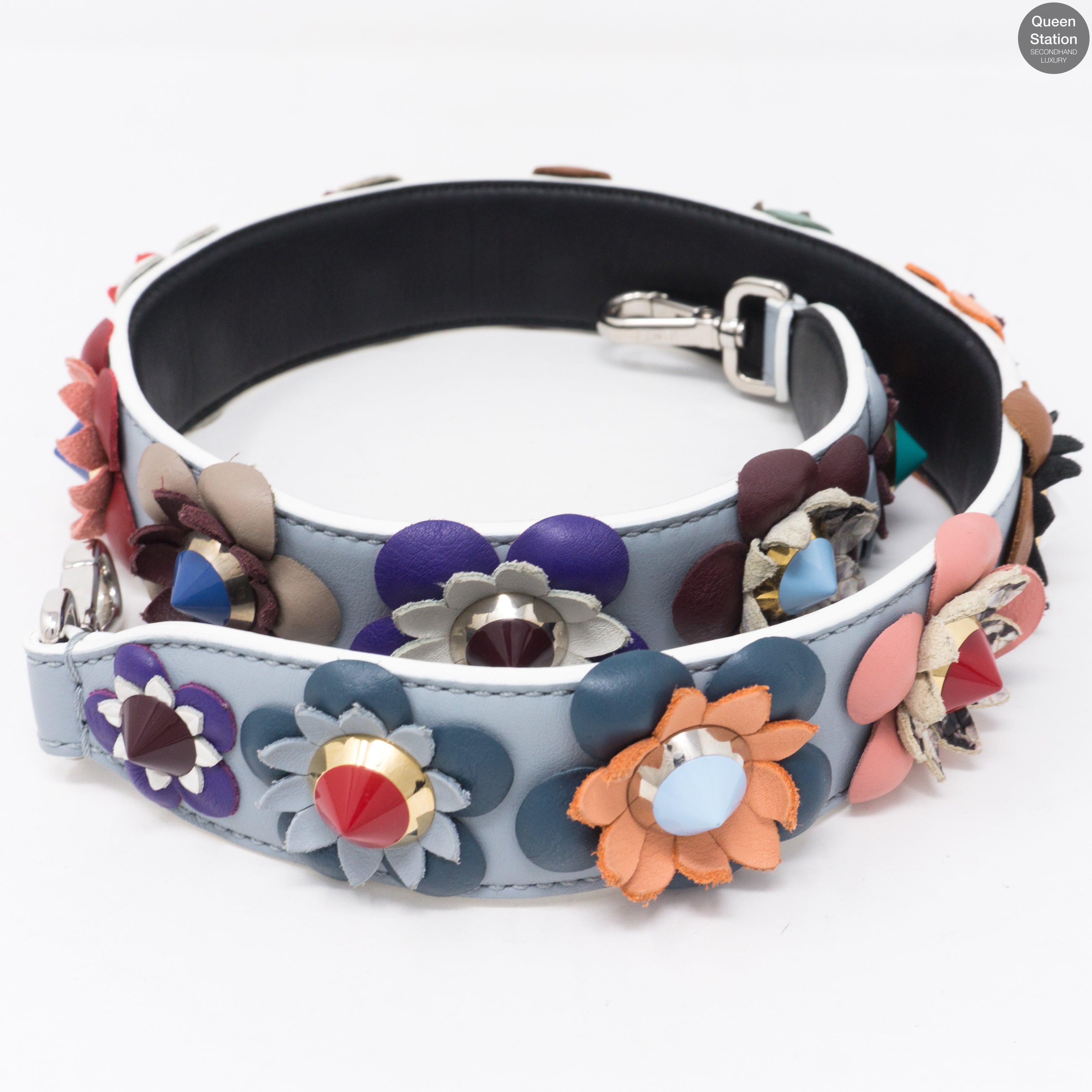 Strap You Flowers Leather Shoulder Strap