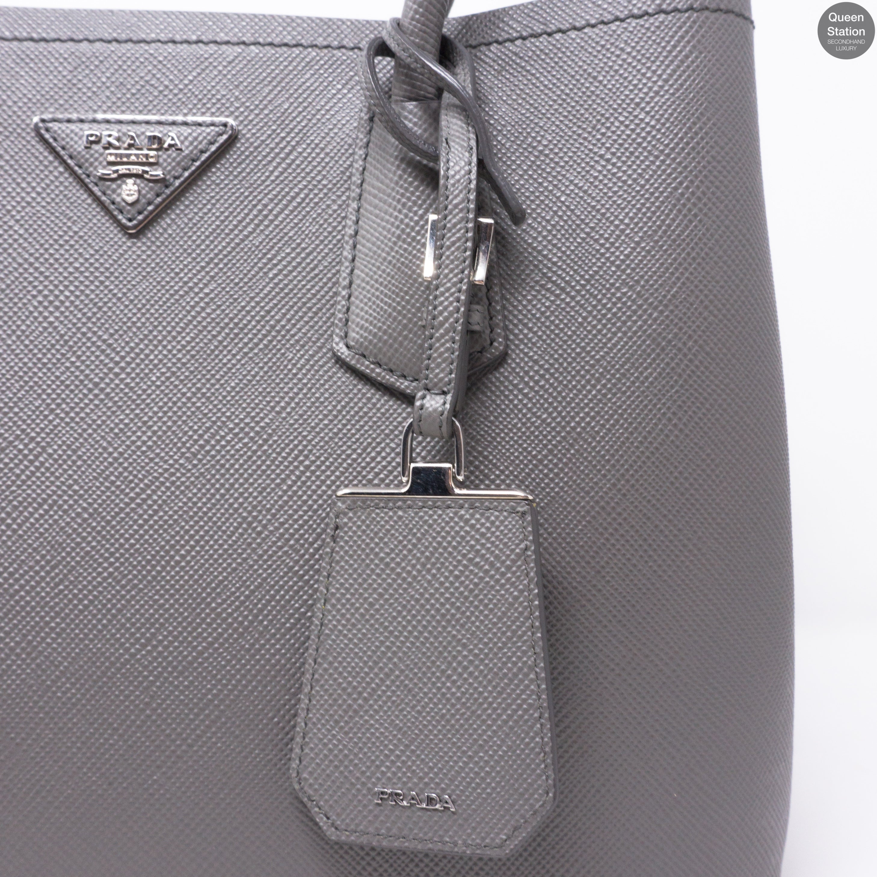Grey Double Medium Bag