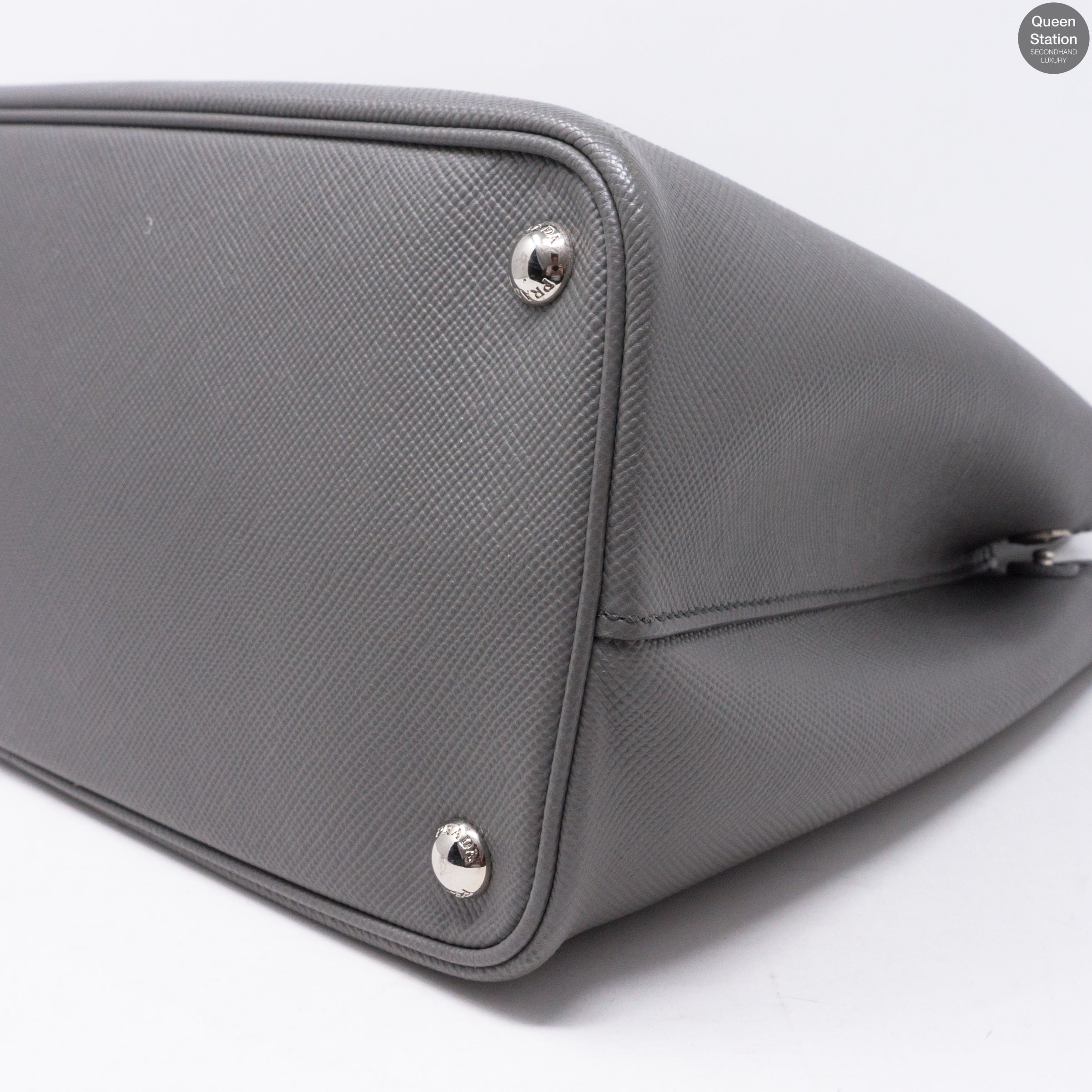 Grey Double Medium Bag