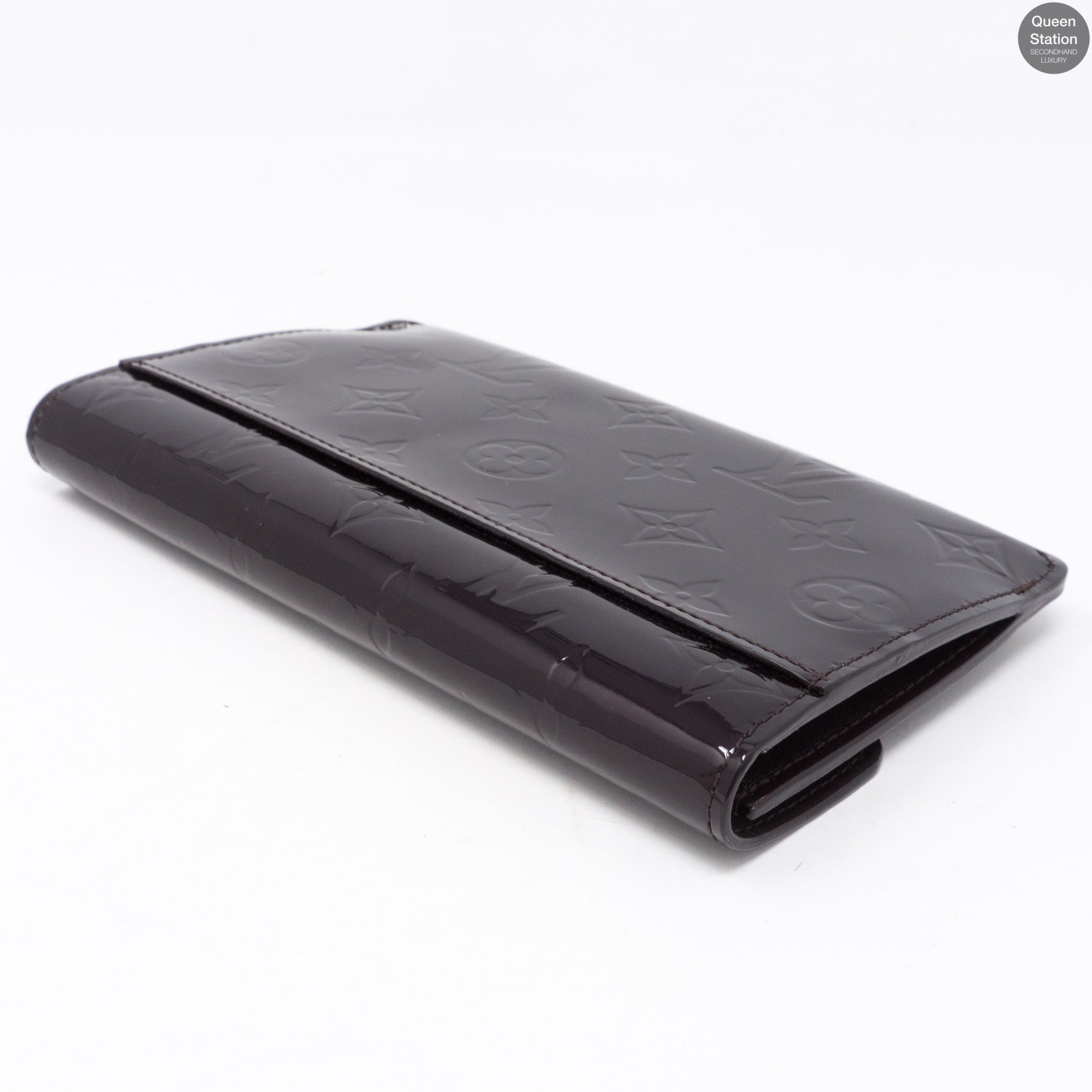 Jeanne Wallet Vernis Amarante