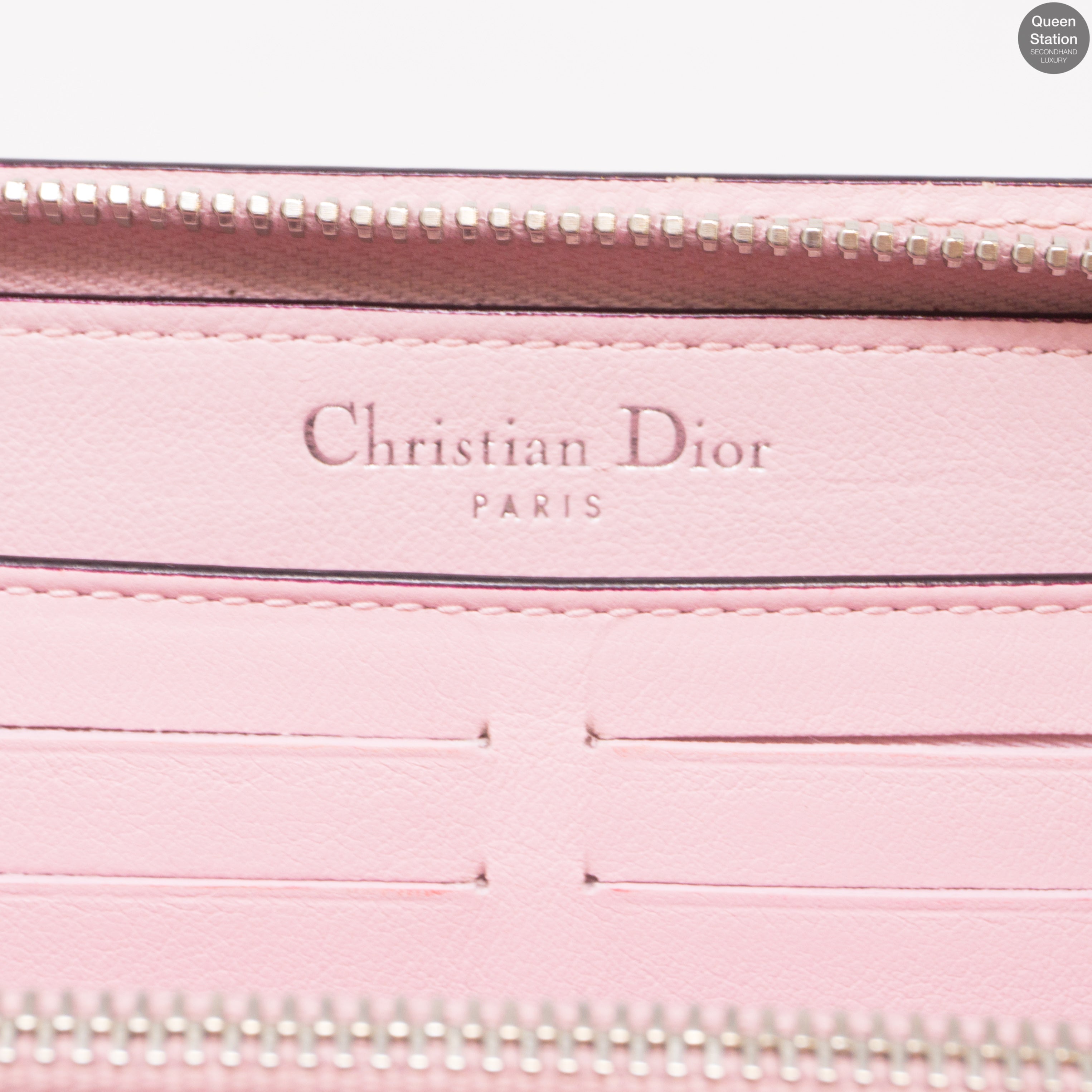Diorissimo Zip Around Wallet Pink Leather